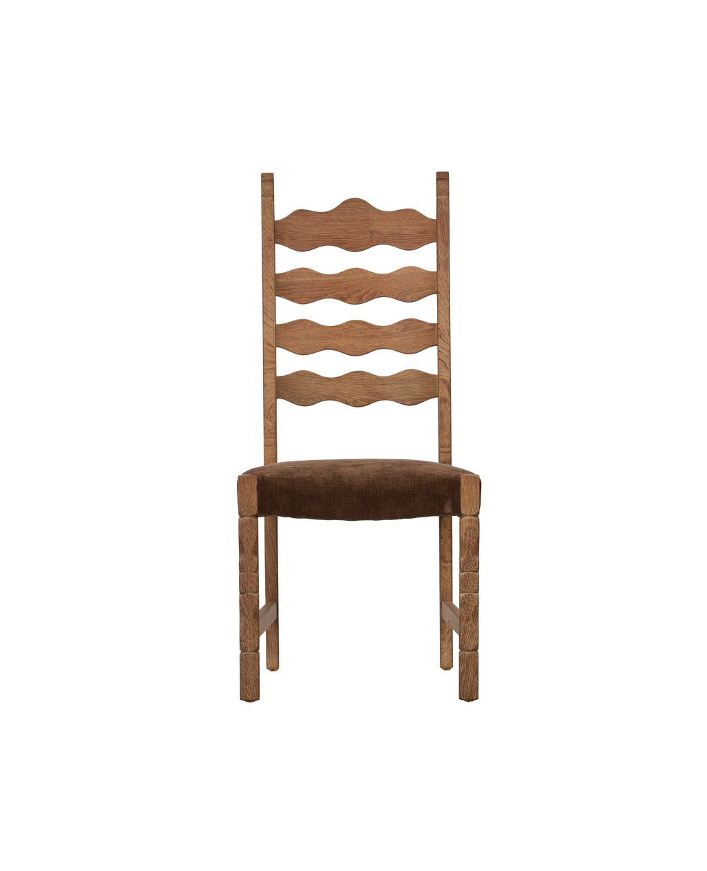 Olive Ateliers - Henning Chair - Scallop Chocolate Suede
