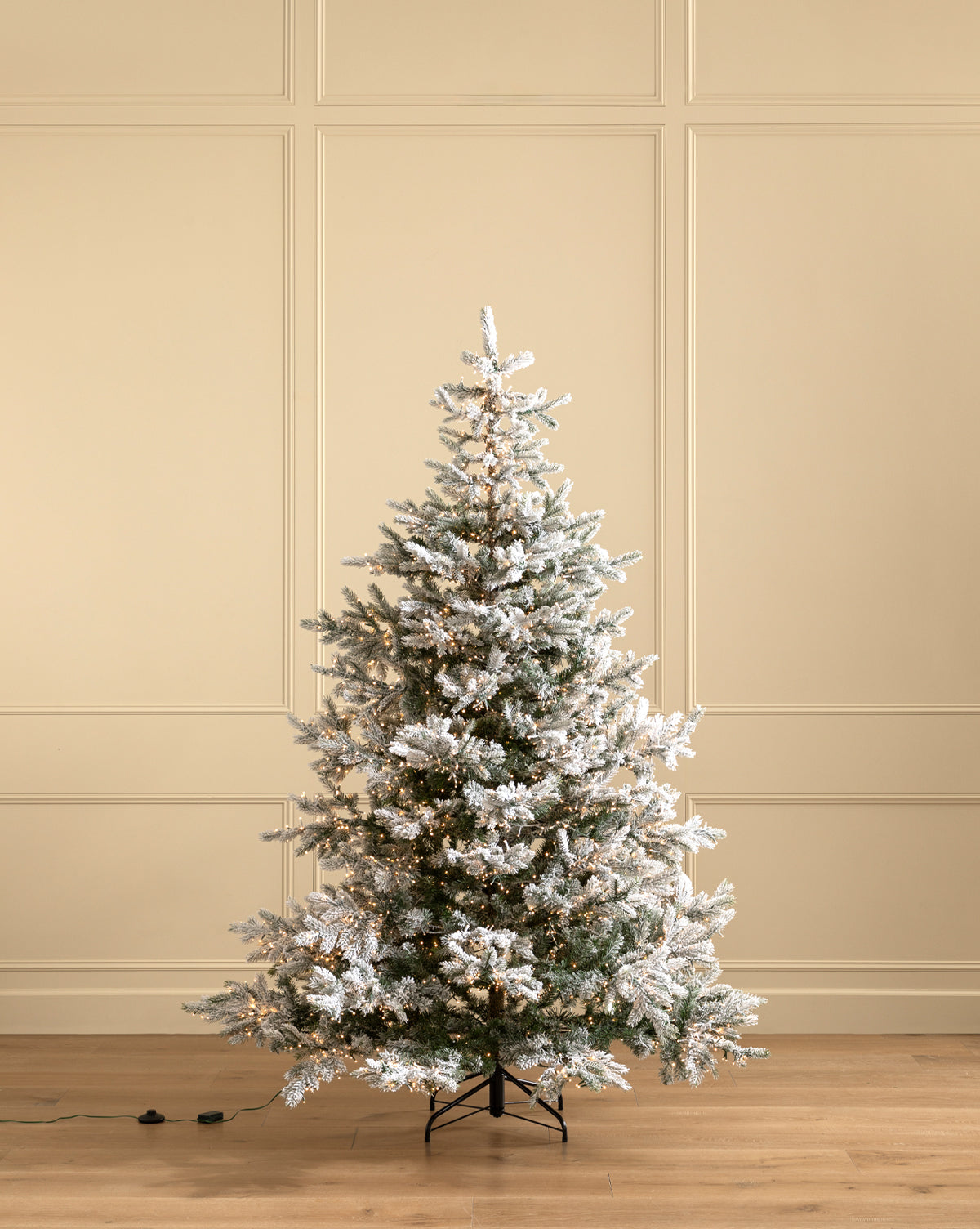 McGee & Co - 7' Snowy Grandis Fir Pre - Lit Faux Tree