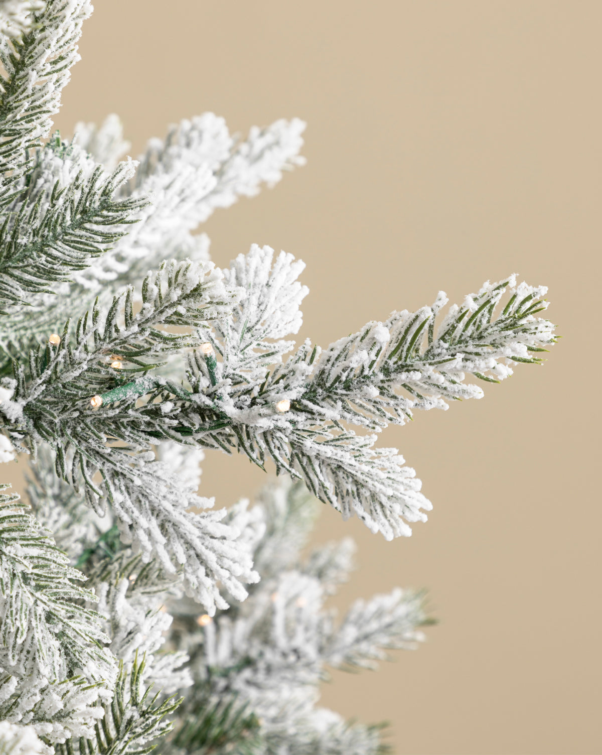 McGee & Co - 7' Snowy Grandis Fir Pre - Lit Faux Tree