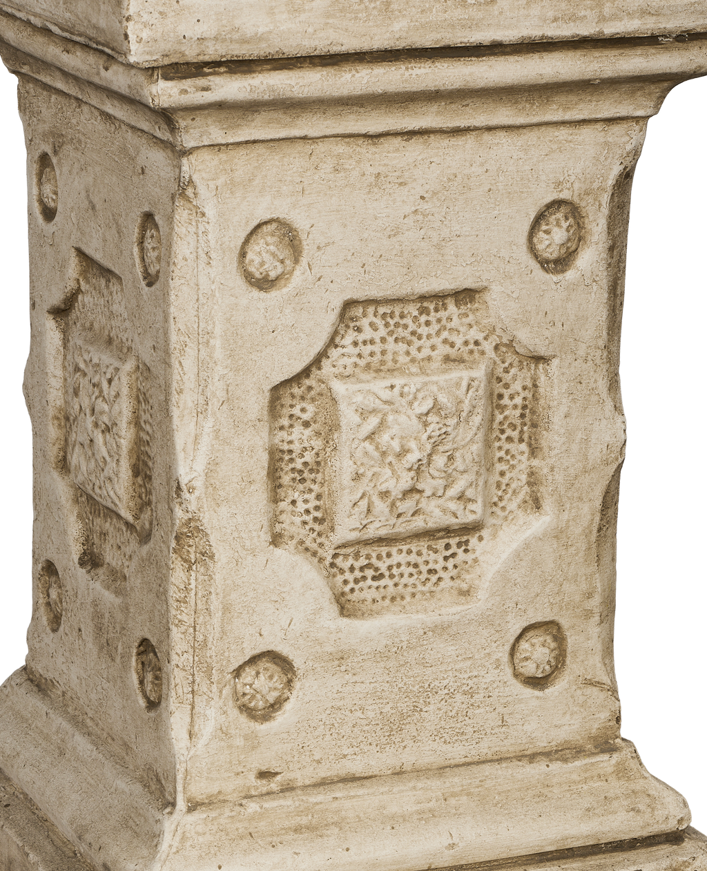 Olive Ateliers - Cast Carved Pedestal