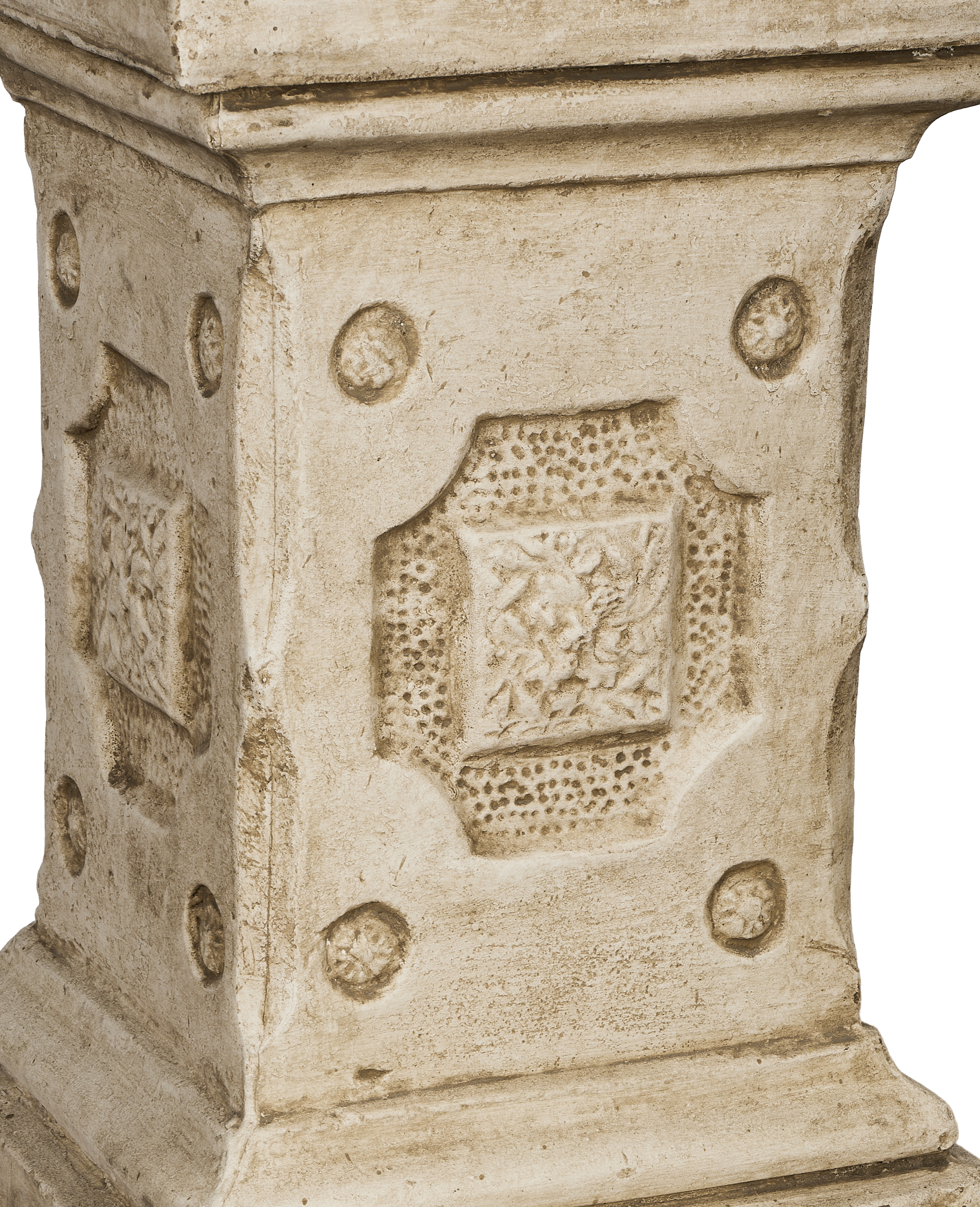 Olive Ateliers - Cast Carved Pedestal