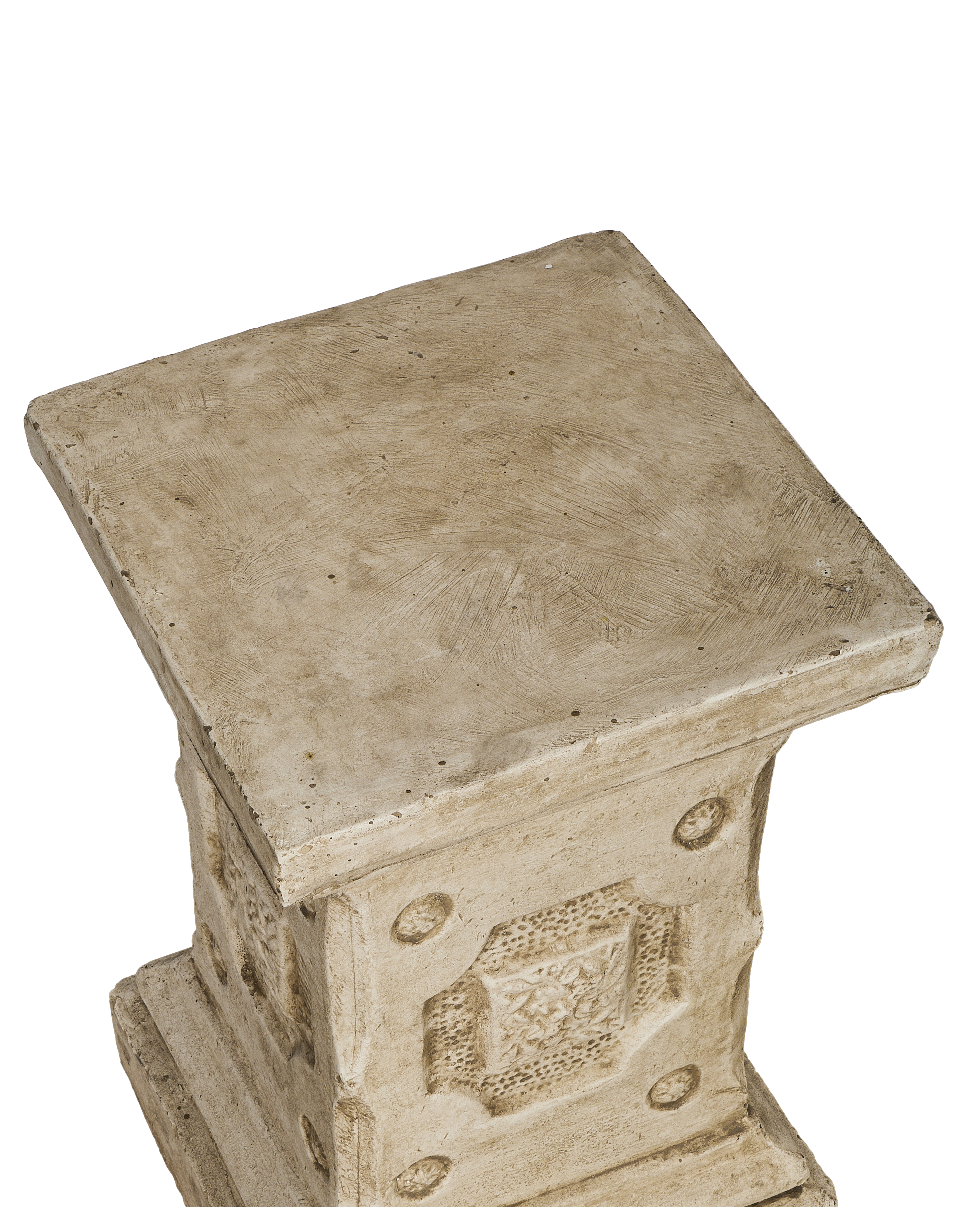 Olive Ateliers - Cast Carved Pedestal
