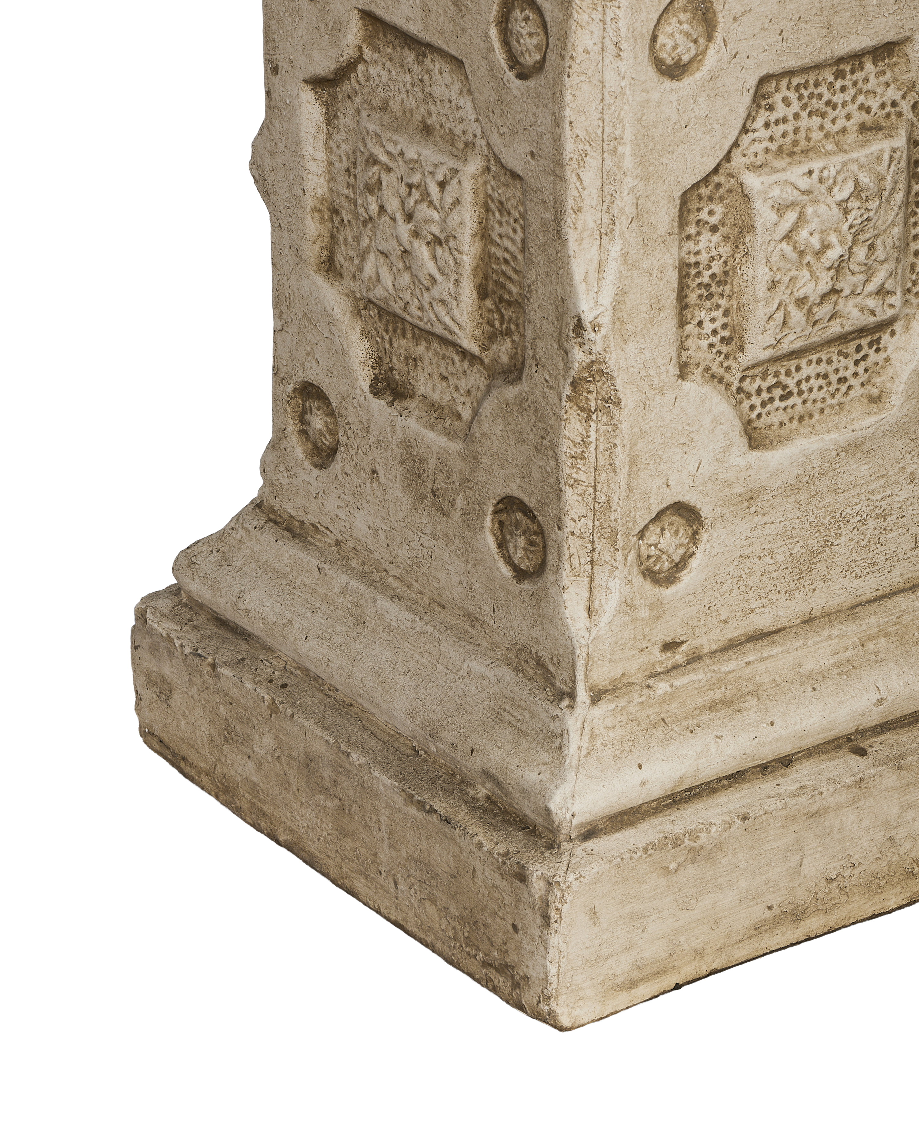 Olive Ateliers - Cast Carved Pedestal