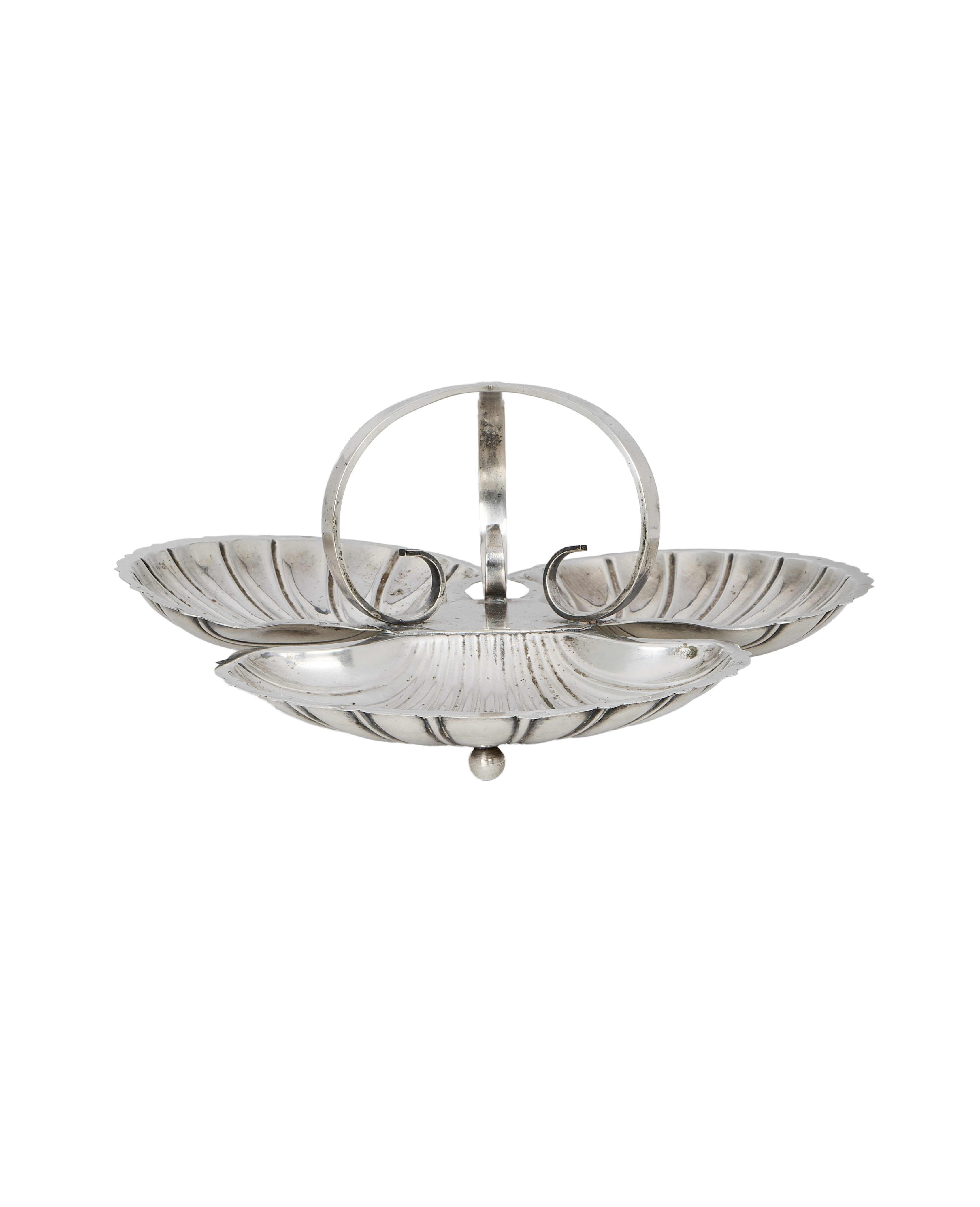 Olive Ateliers - Triple Silver Shell Server