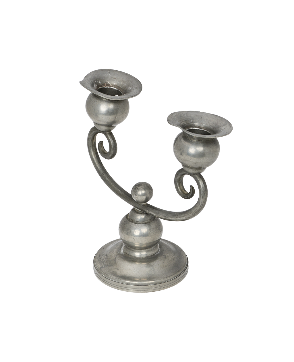 Olive Ateliers - Pewter Spiral Candle Holder