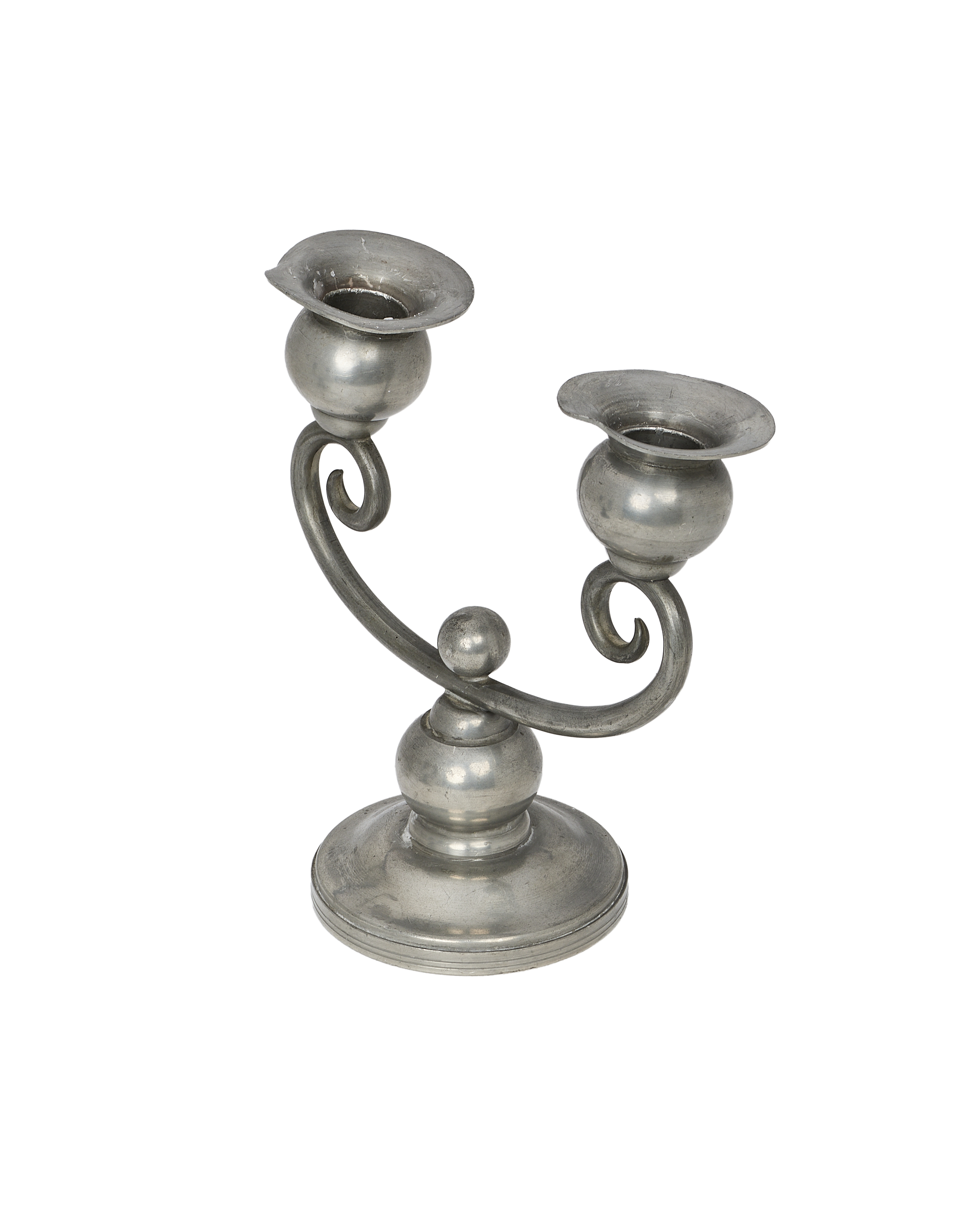 Olive Ateliers - Pewter Spiral Candle Holder