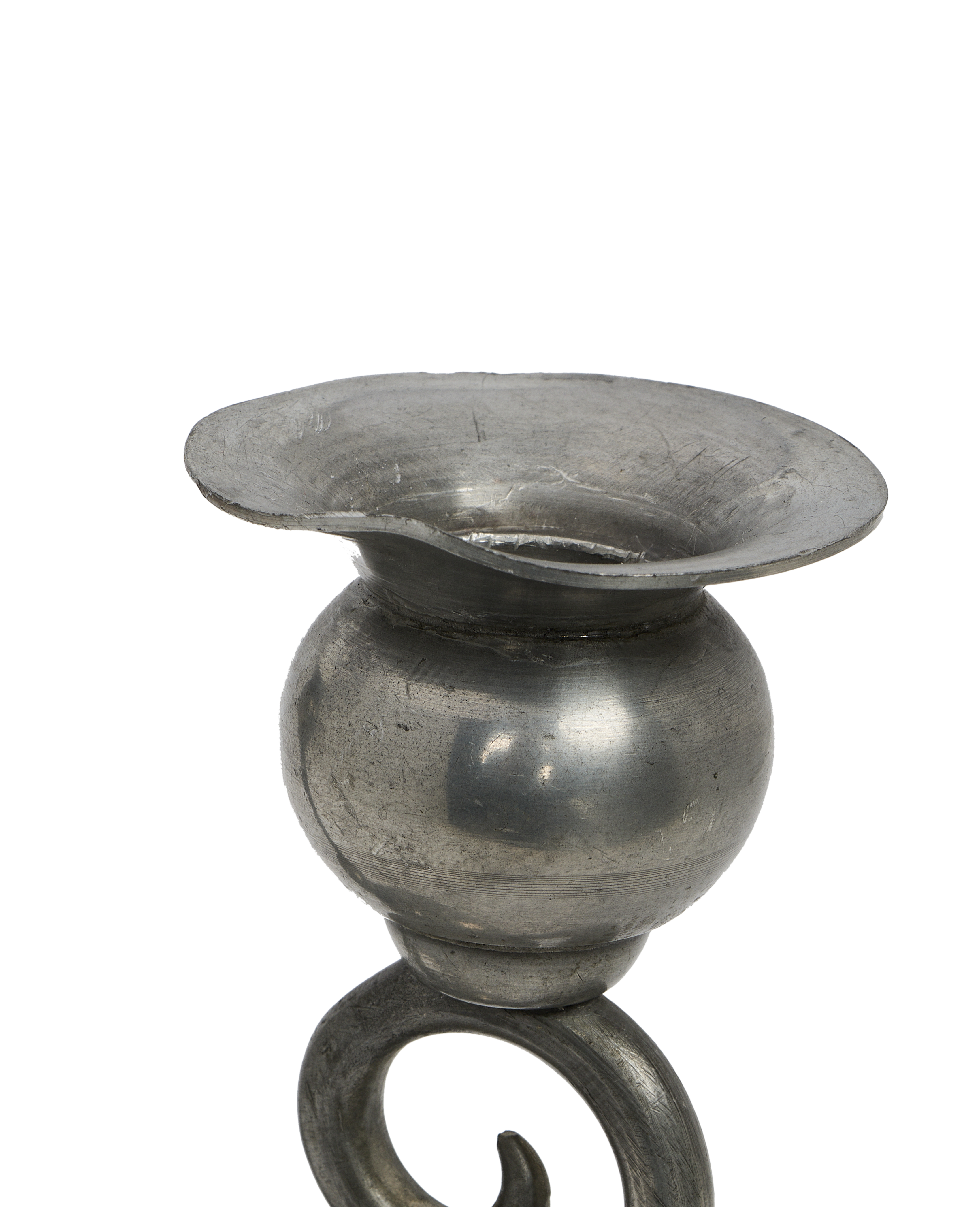 Olive Ateliers - Pewter Spiral Candle Holder