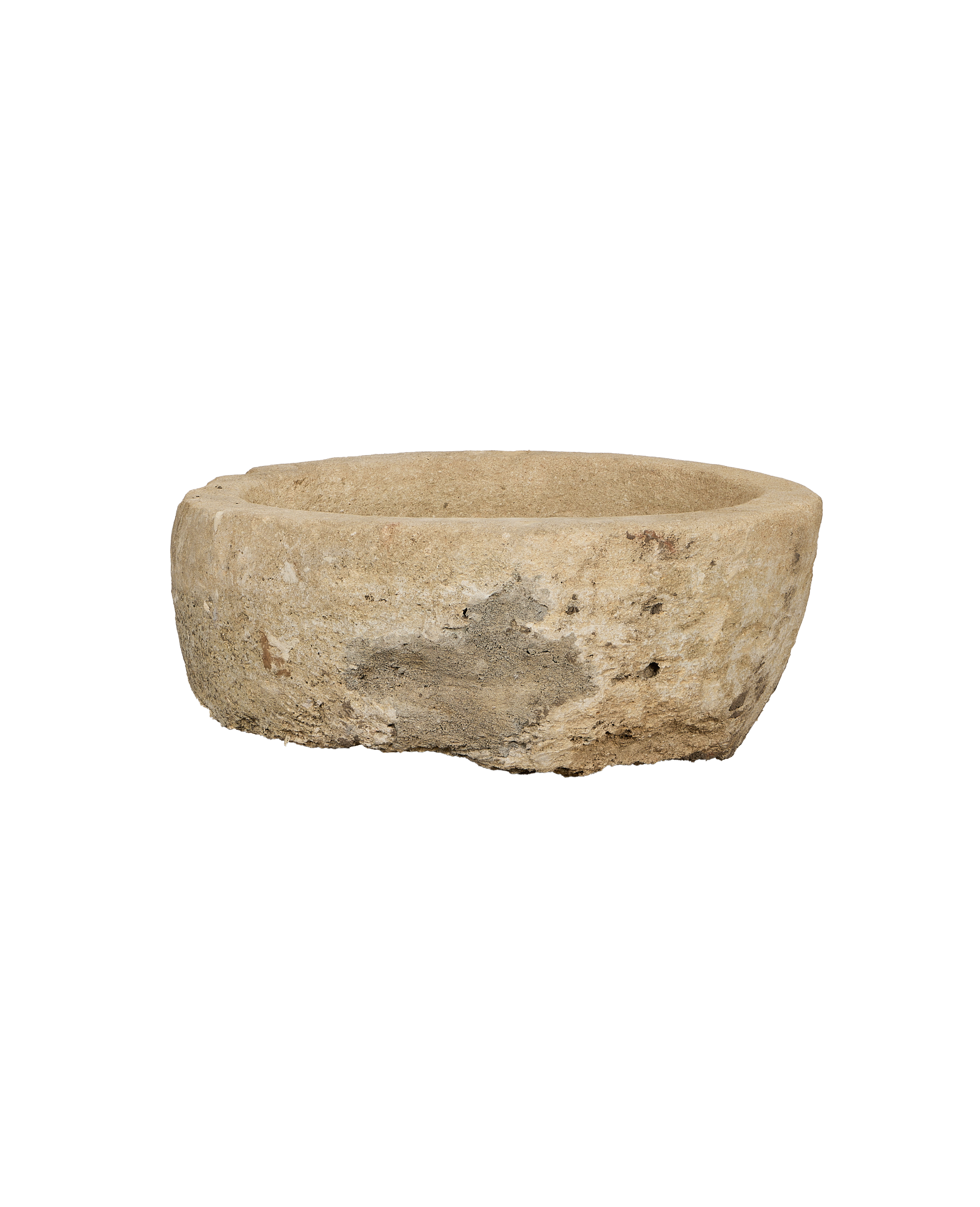 Olive Ateliers - Limestone Trough - Round