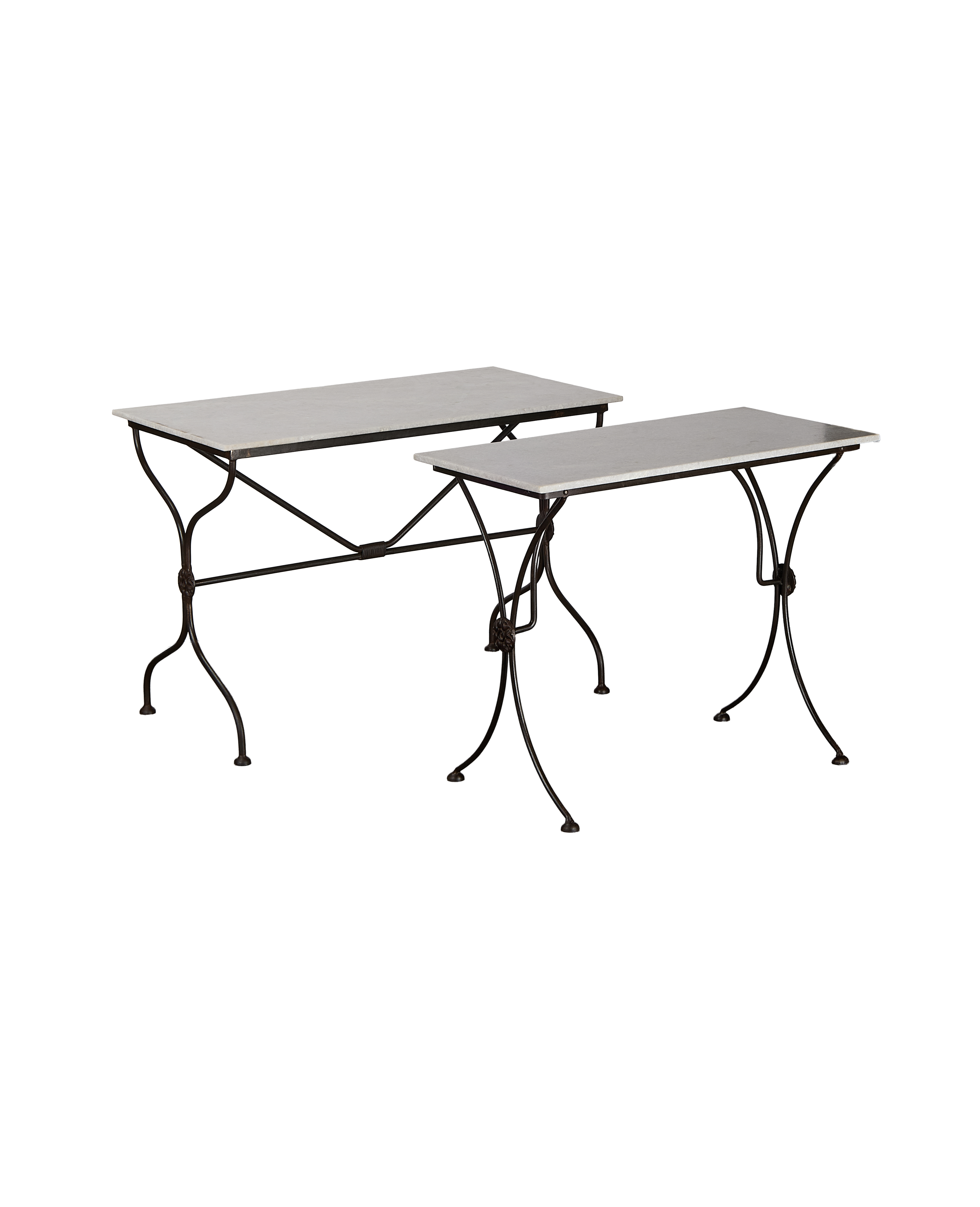 Olive Ateliers - Trellis Marble Bistro Table - Rectangle