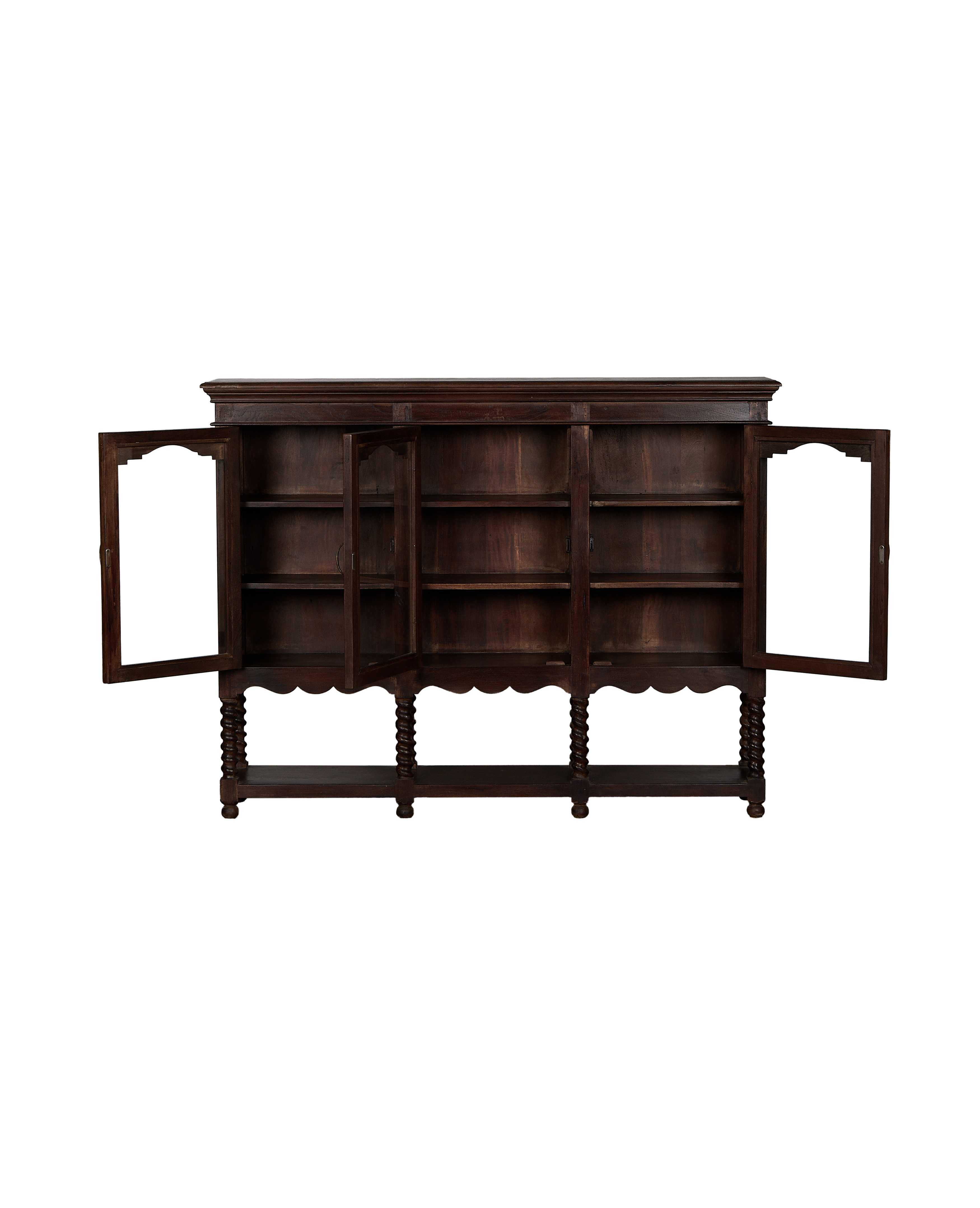 Olive Ateliers - Barley Twist Glazed Sideboard - Stained