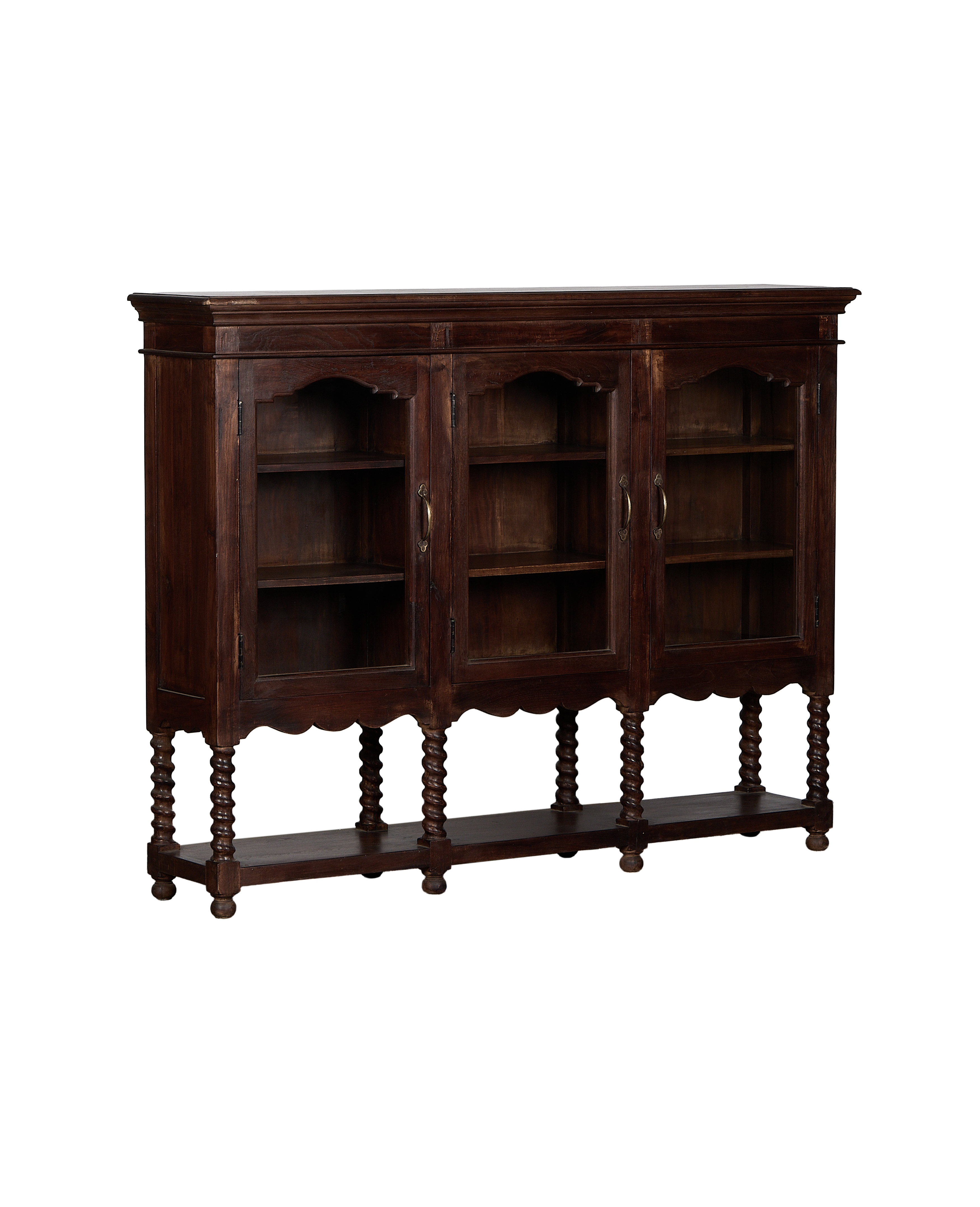 Olive Ateliers - Barley Twist Glazed Sideboard - Stained