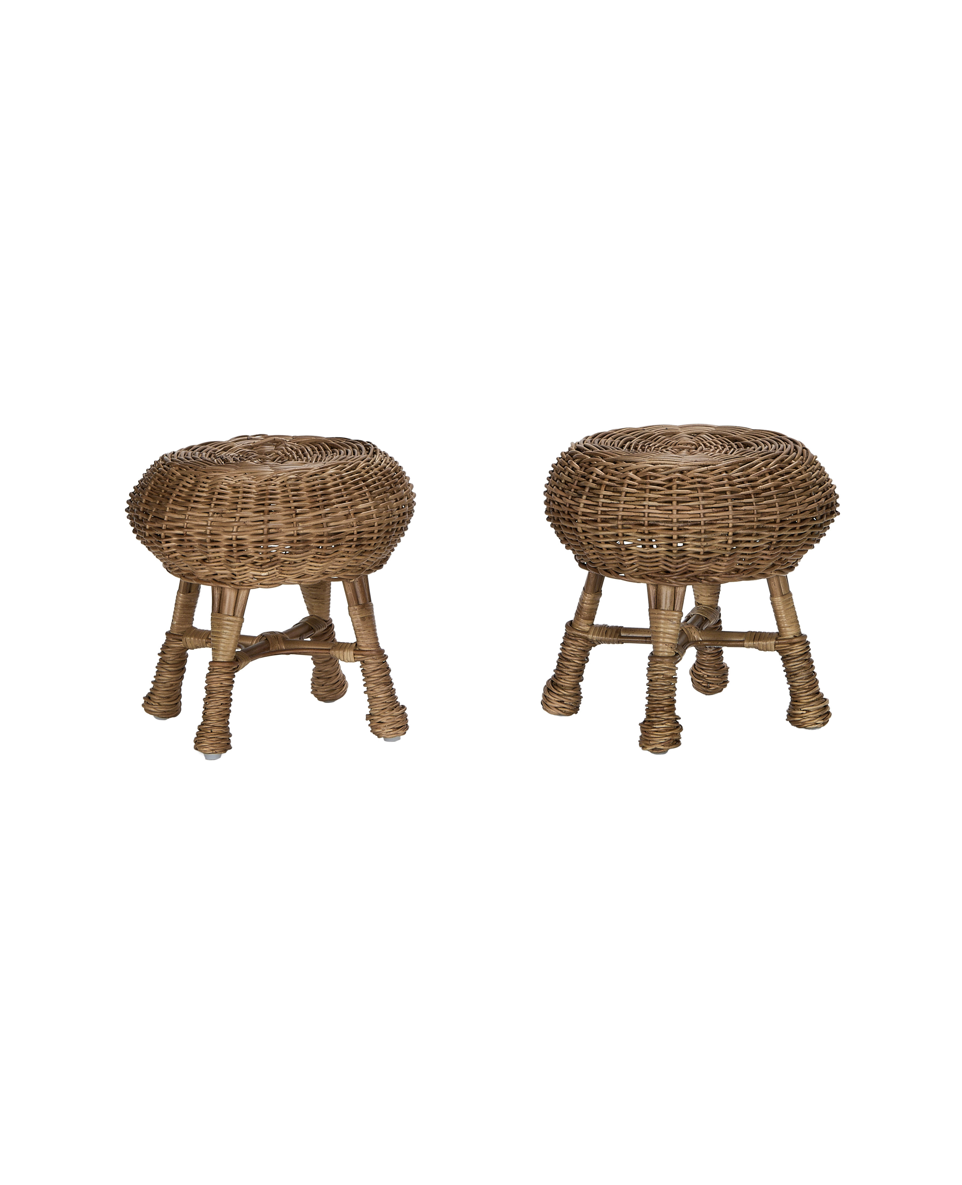 Olive Ateliers - Feet Up Rattan Footstool