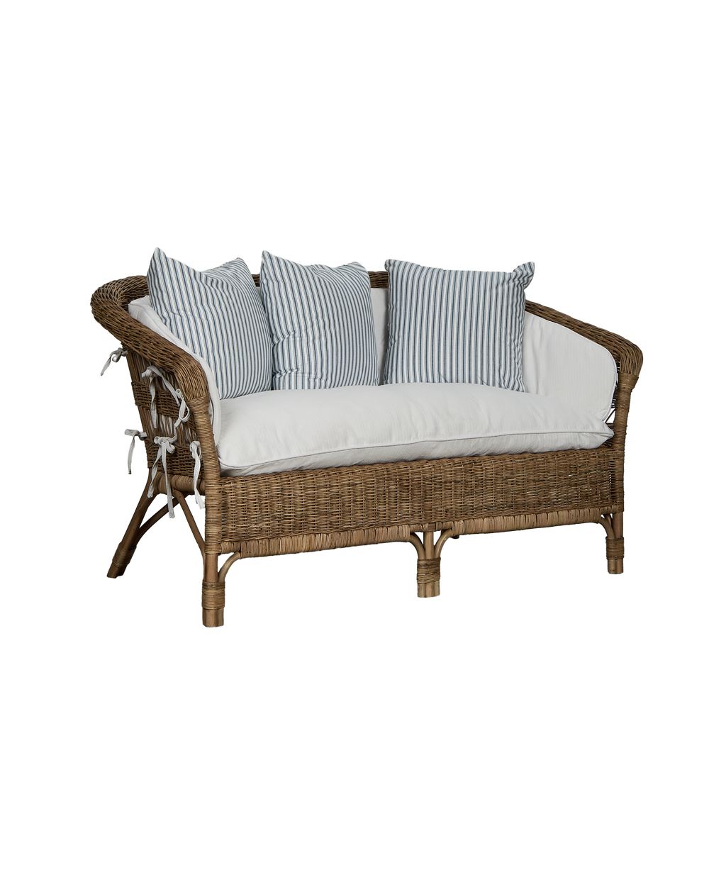 Olive Ateliers - Sanctuary Rattan Loveseat - Shell