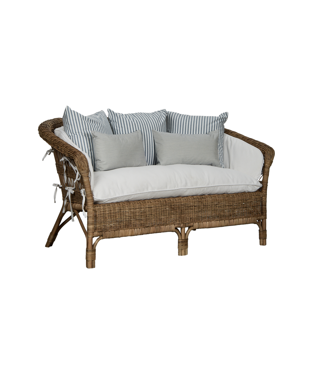 Olive Ateliers - Sanctuary Rattan Loveseat - Shell