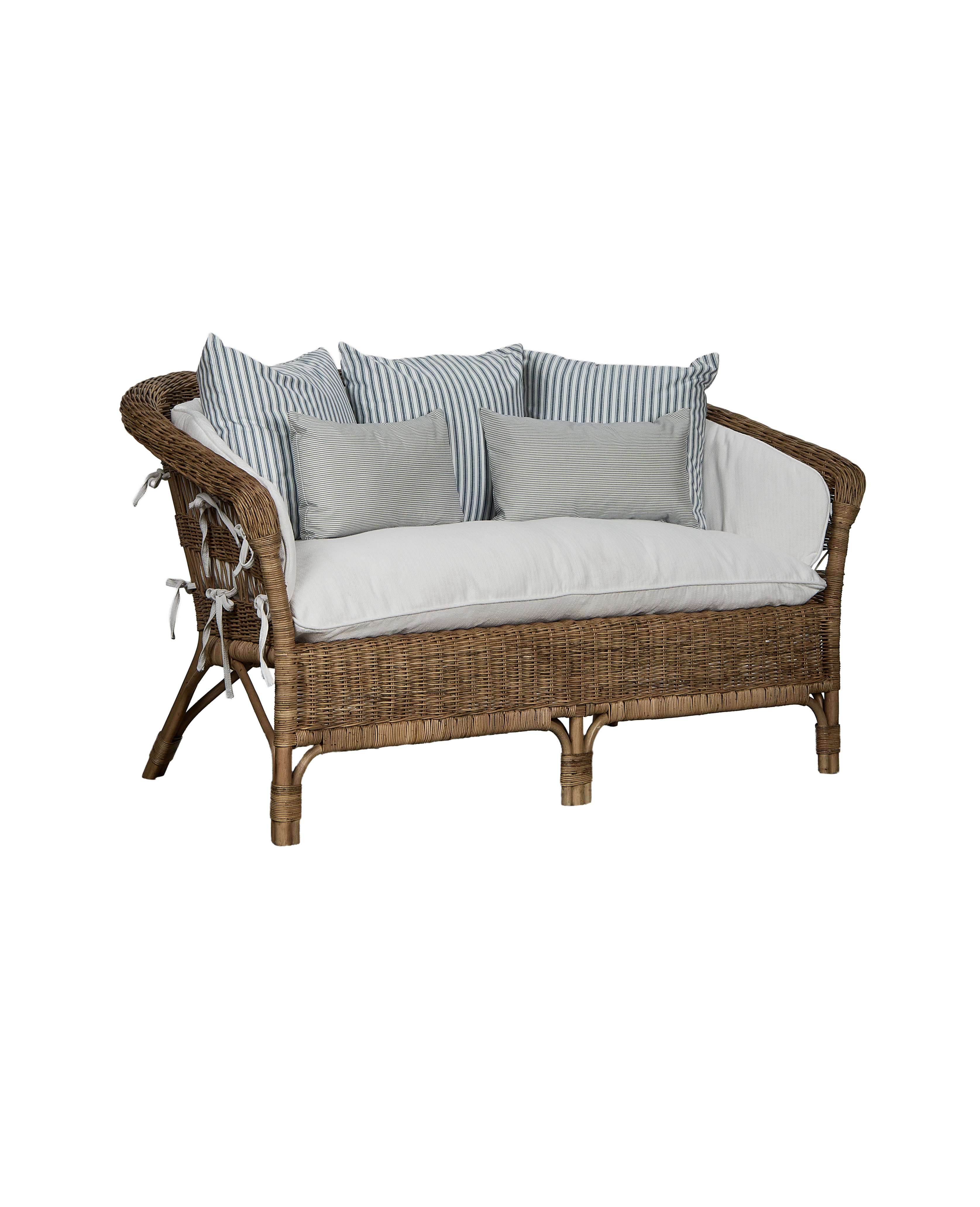 Olive Ateliers - Sanctuary Rattan Loveseat - Shell