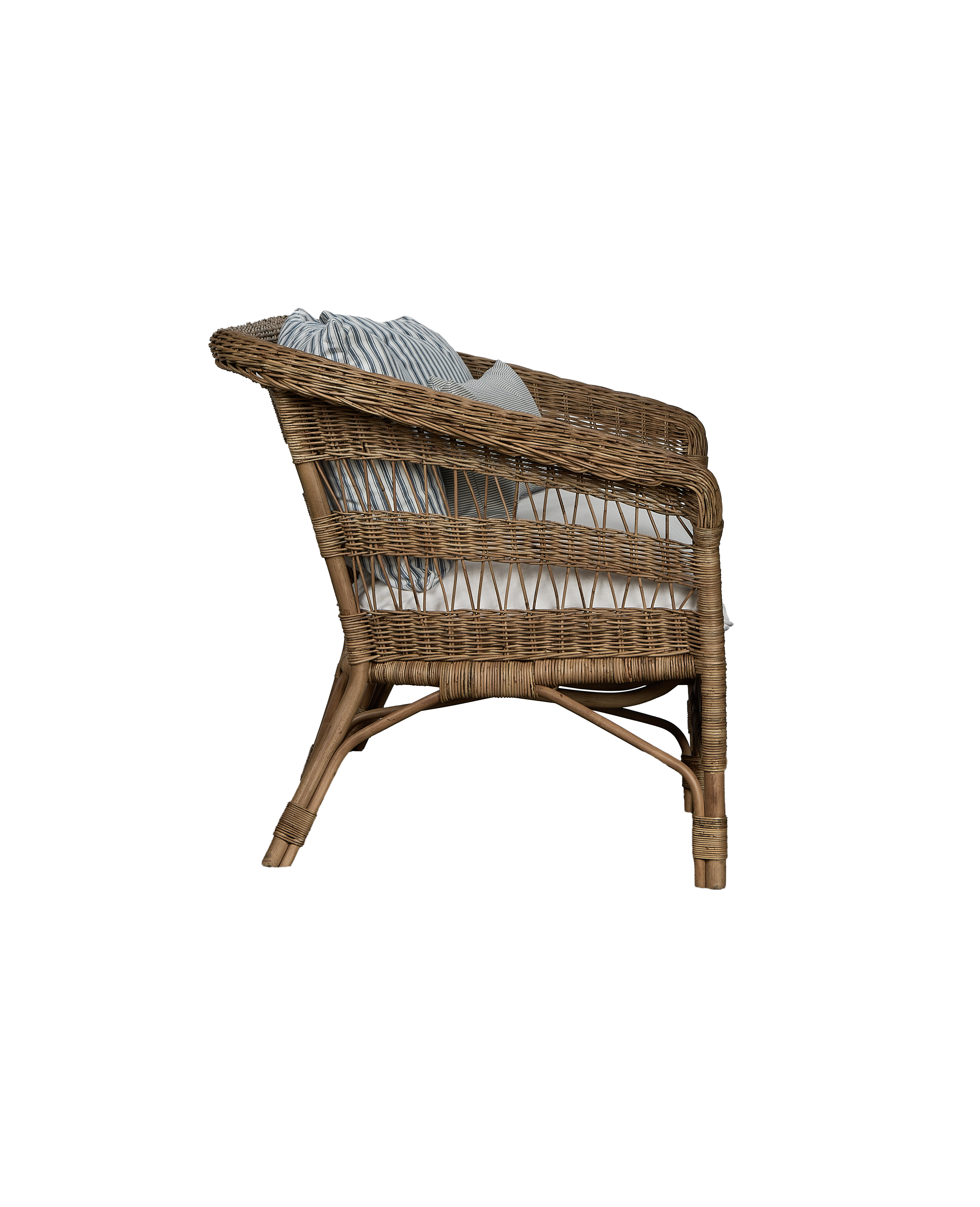 Olive Ateliers - Sanctuary Rattan Loveseat - Shell