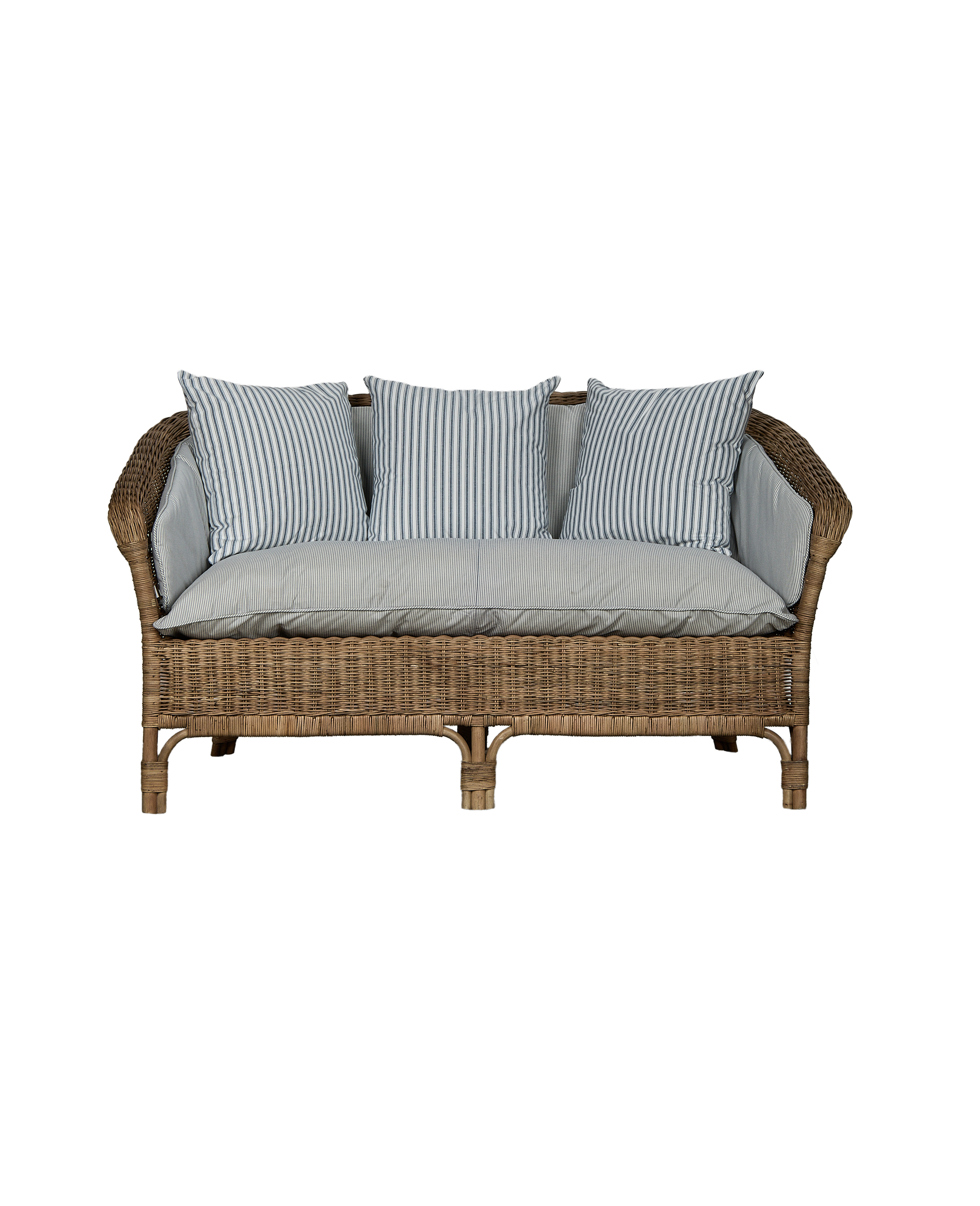 Olive Ateliers - Sanctuary Loveseat Back Cushion - Bayside Stripe
