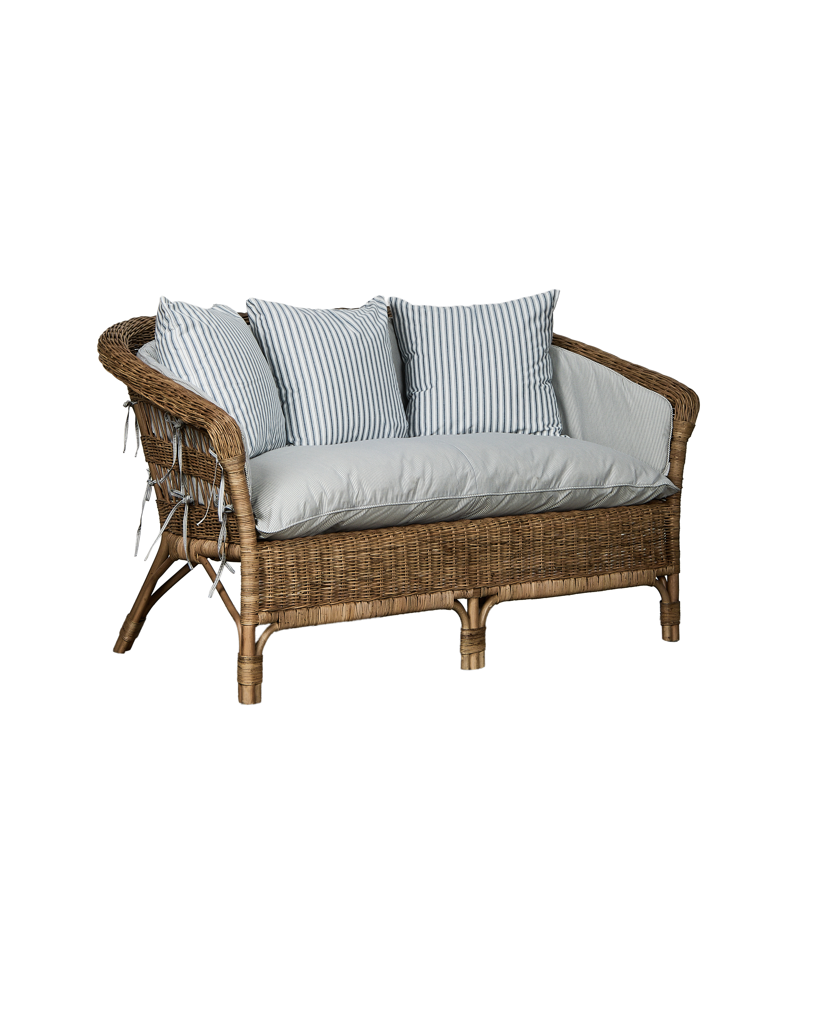 Olive Ateliers - Sanctuary Loveseat Back Cushion - Bayside Stripe