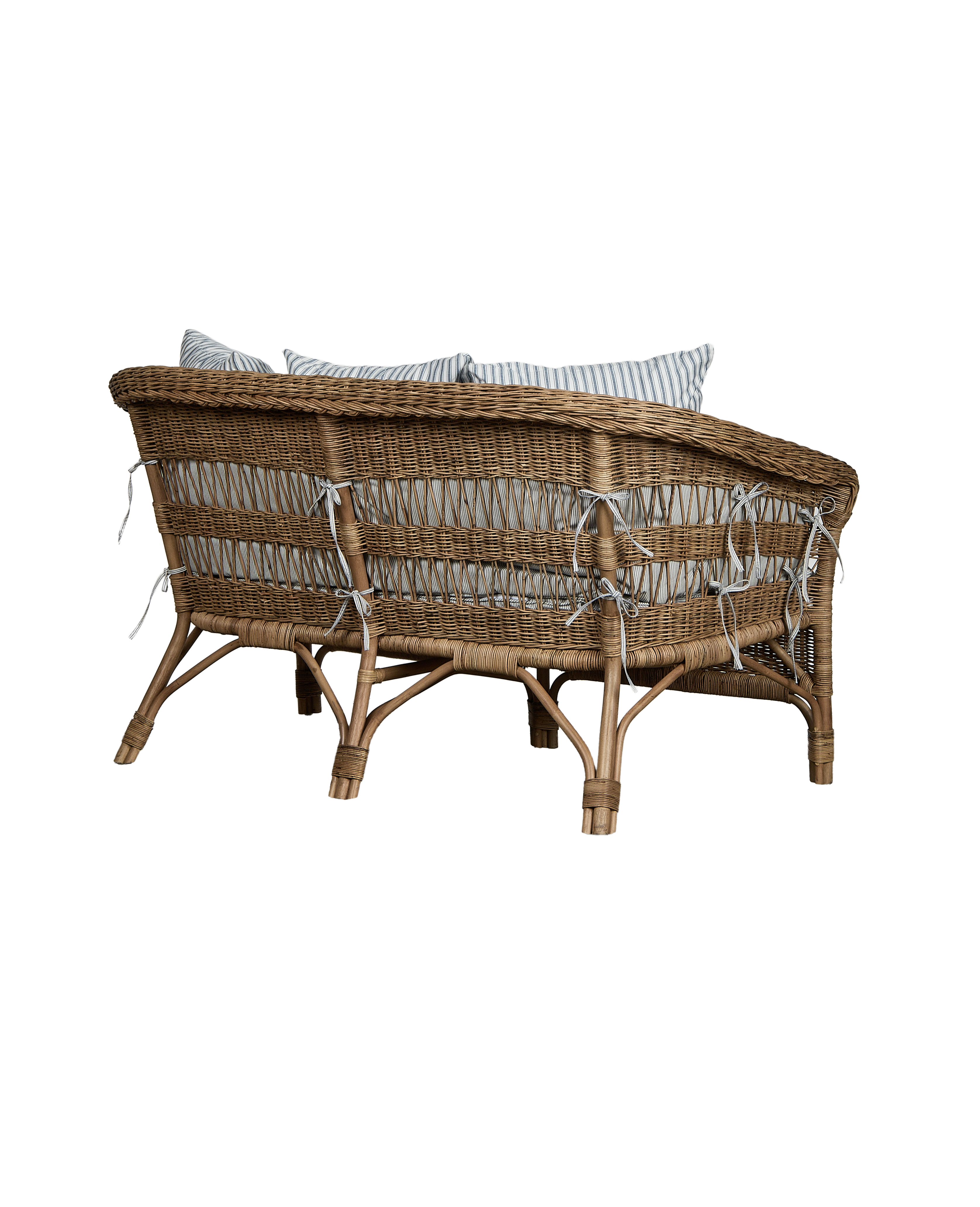 Olive Ateliers - Sanctuary Loveseat Back Cushion - Bayside Stripe