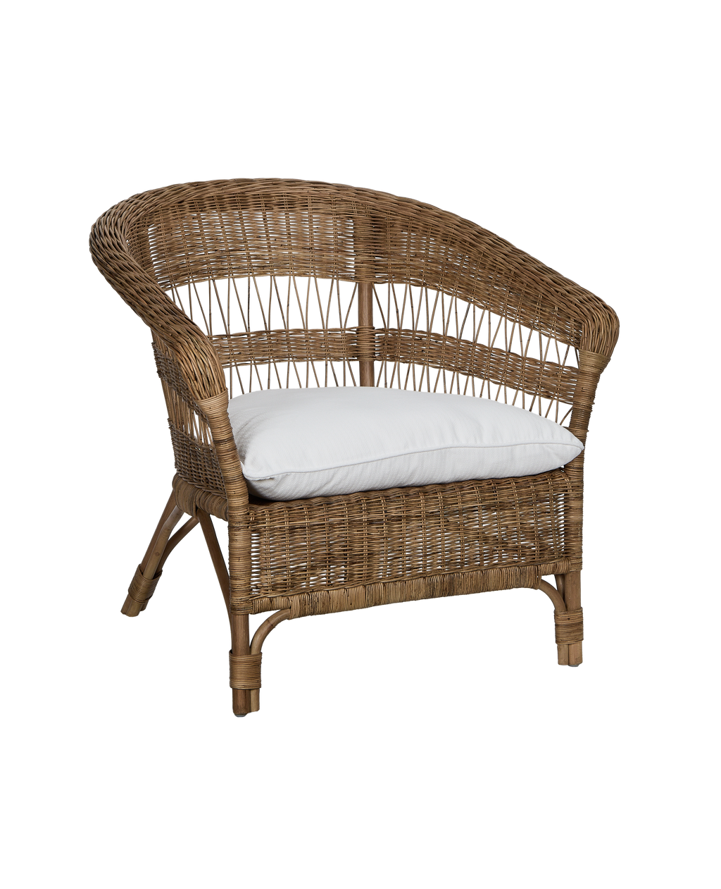 Olive Ateliers - Sanctuary Rattan Lounge Chair - Shell