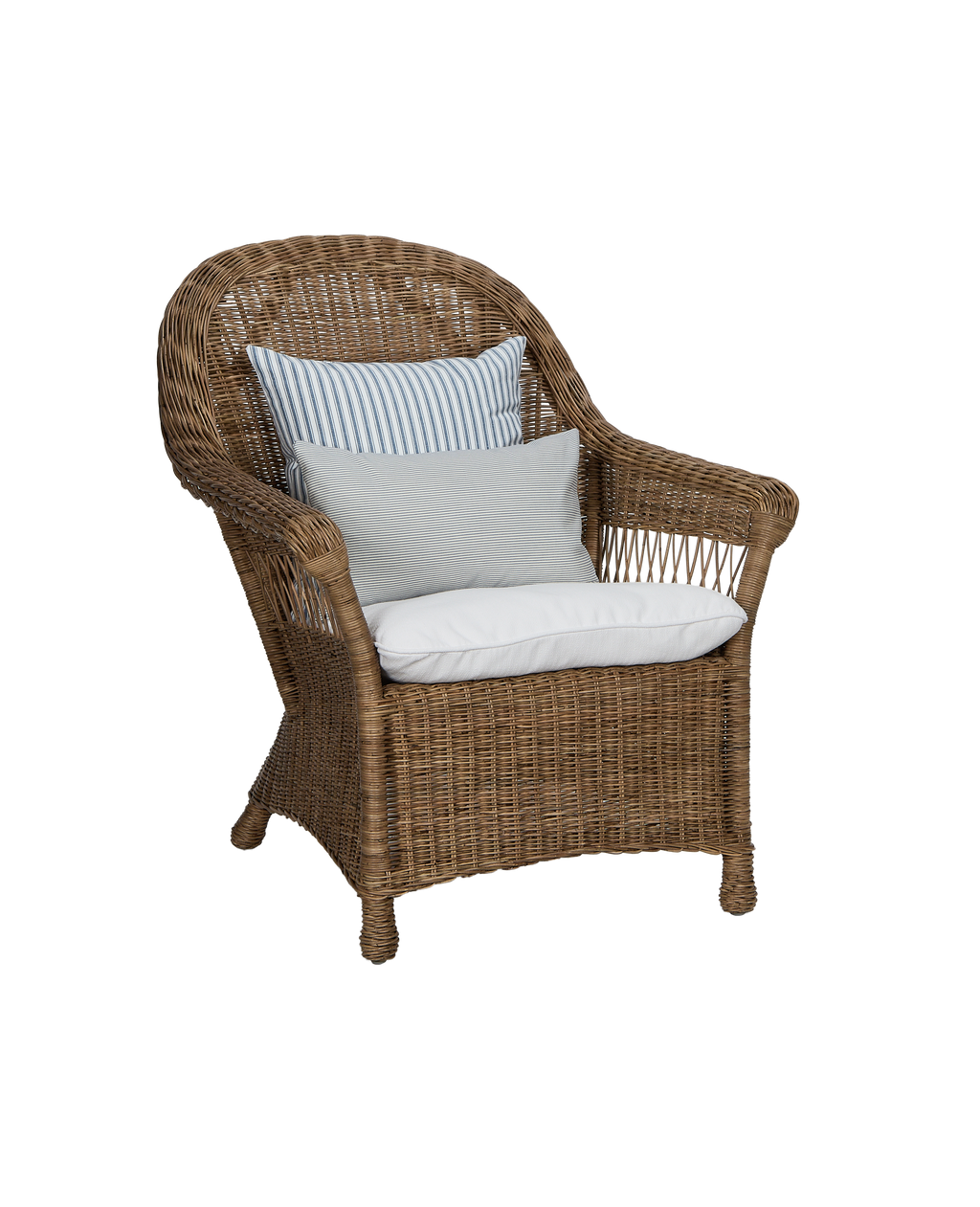 Olive Ateliers - Reader Rattan Armchair - Shell