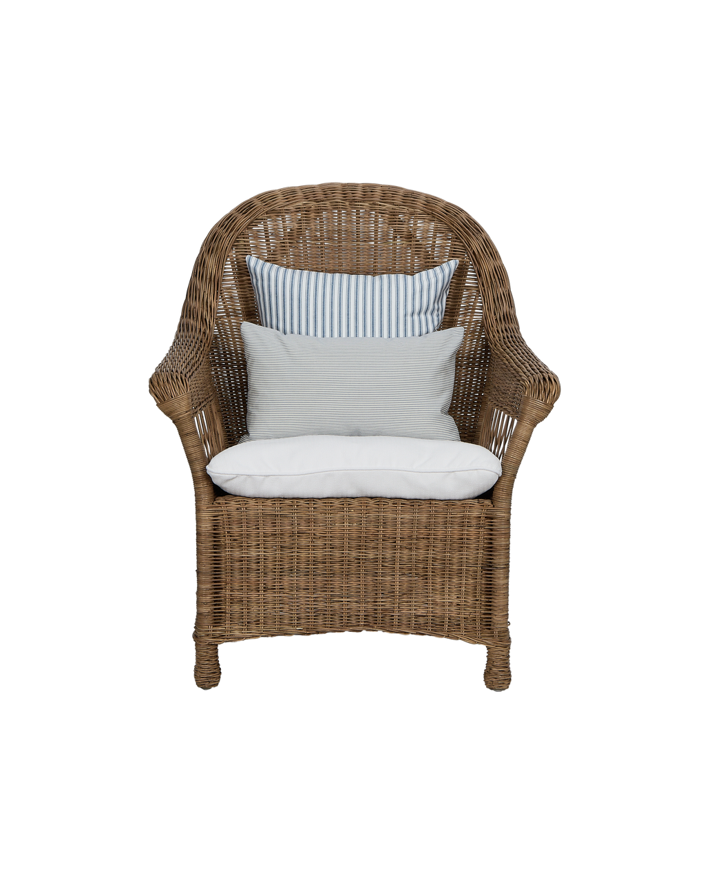 Olive Ateliers - Reader Rattan Armchair - Shell
