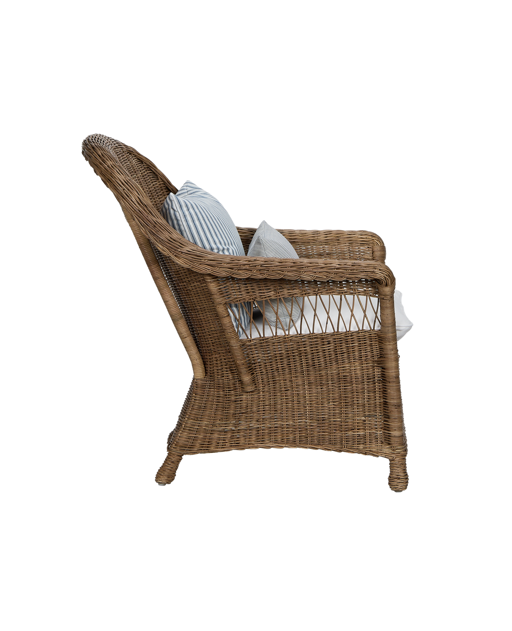 Olive Ateliers - Reader Rattan Armchair - Shell