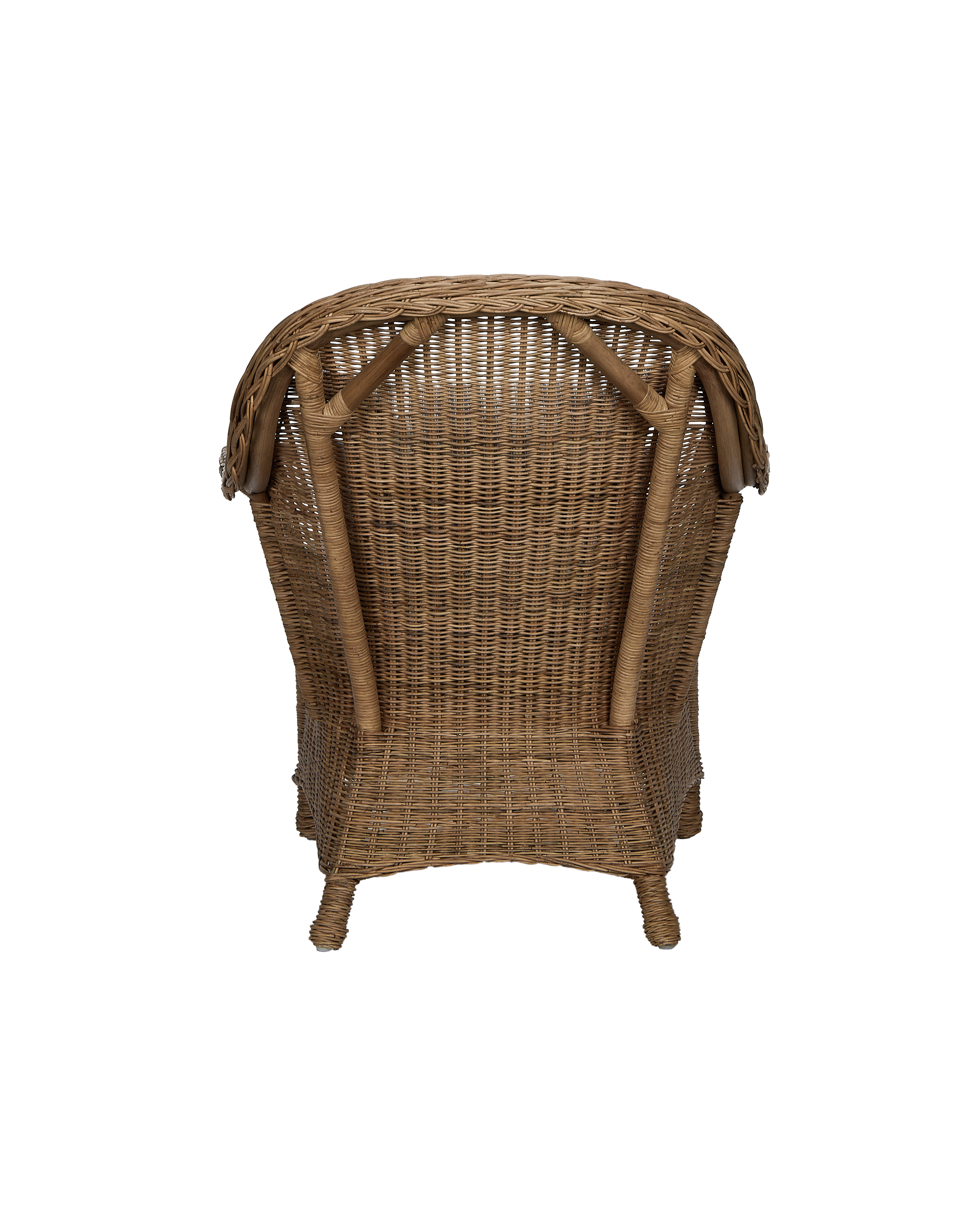 Olive Ateliers - Reader Rattan Armchair - Bayside Stripe