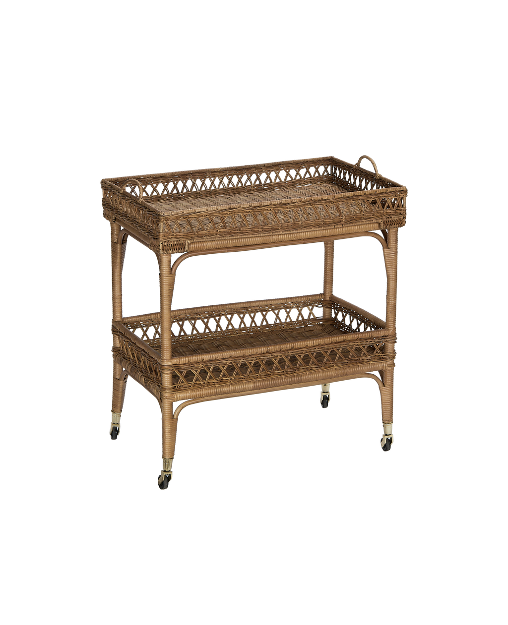 Olive Ateliers - Sidecar Rattan Bar Cart
