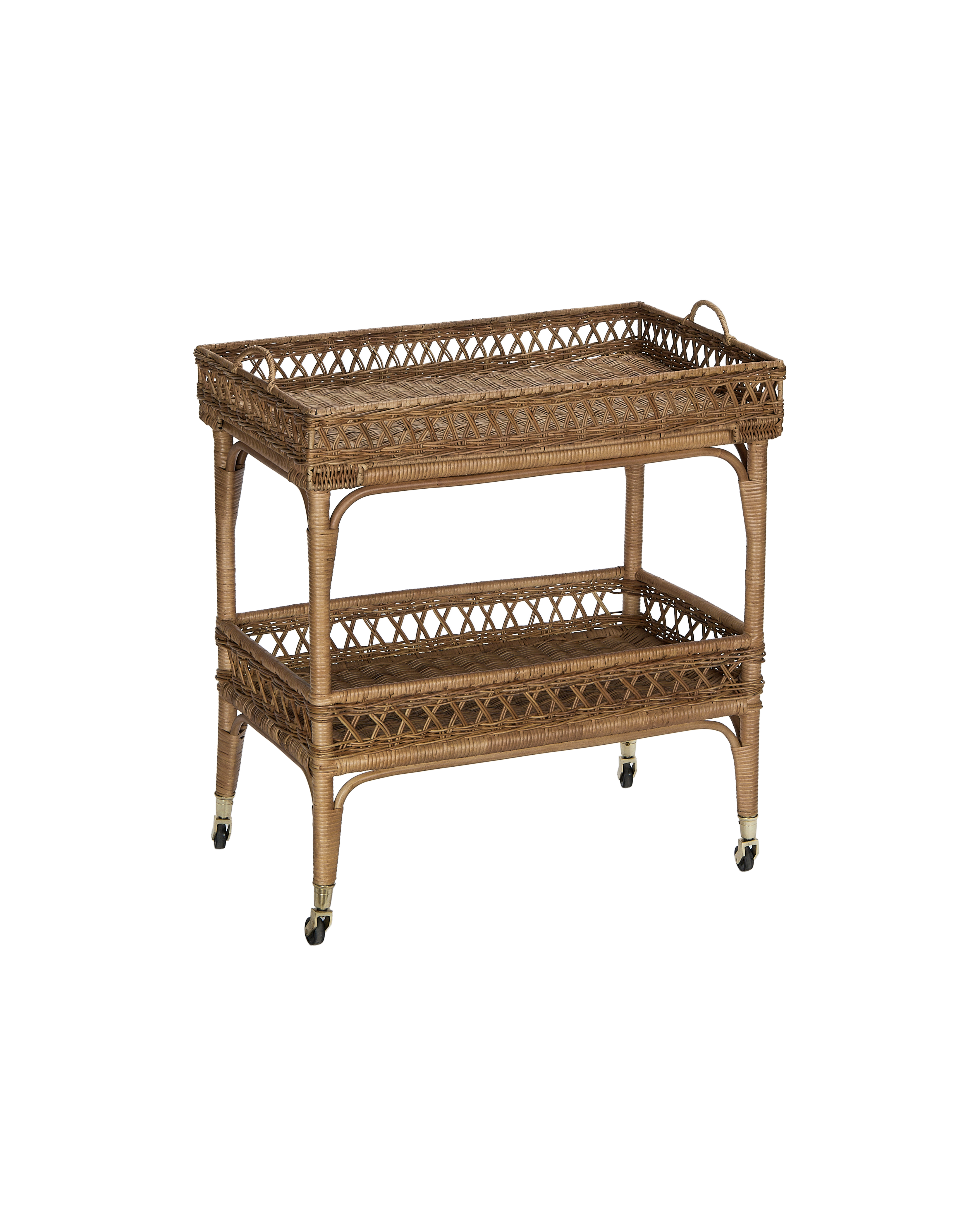 Olive Ateliers - Sidecar Rattan Bar Cart