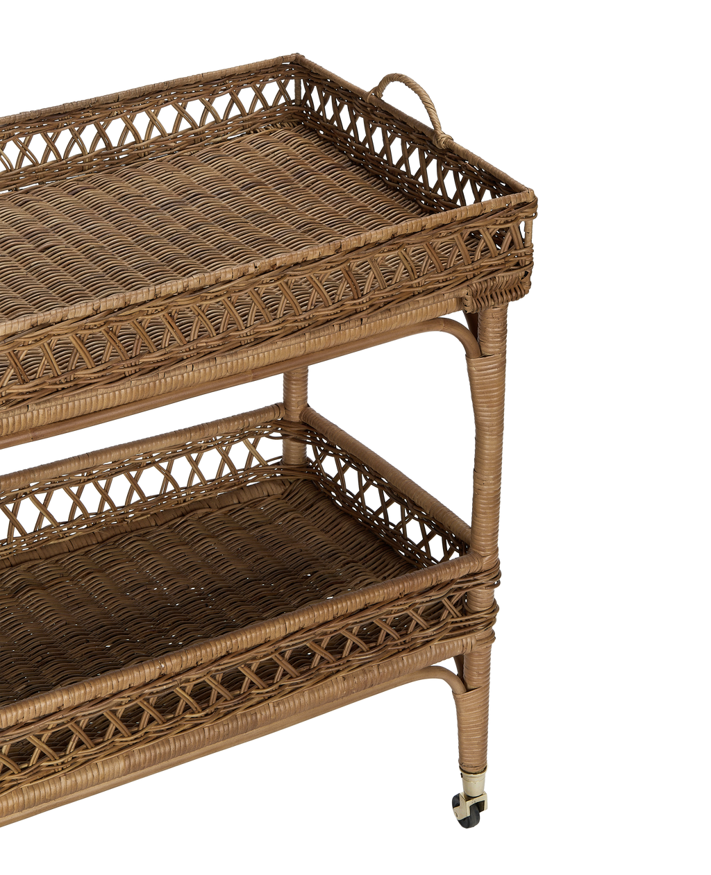 Olive Ateliers - Sidecar Rattan Bar Cart