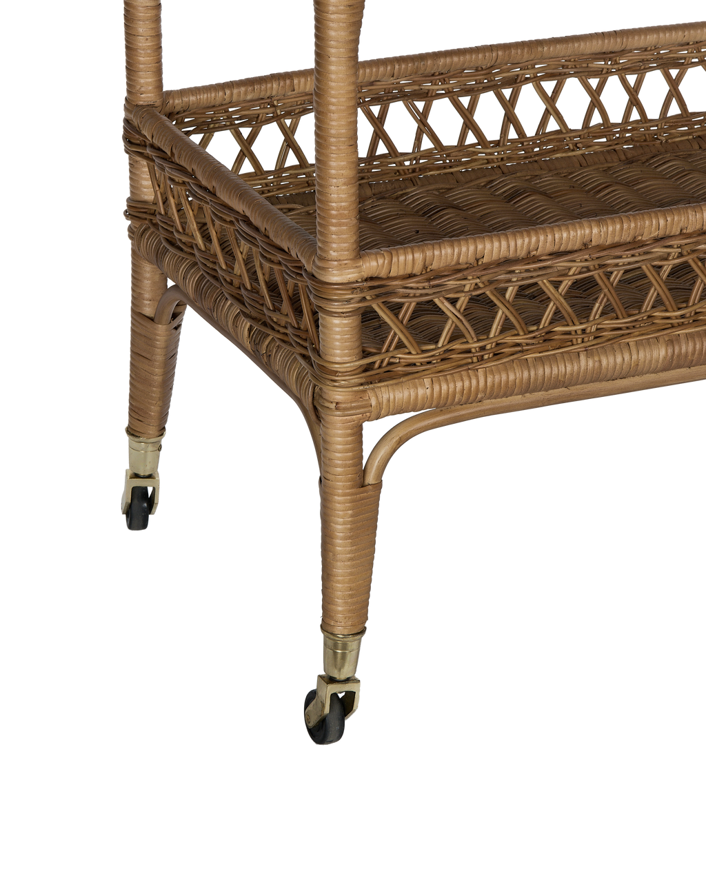 Olive Ateliers - Sidecar Rattan Bar Cart