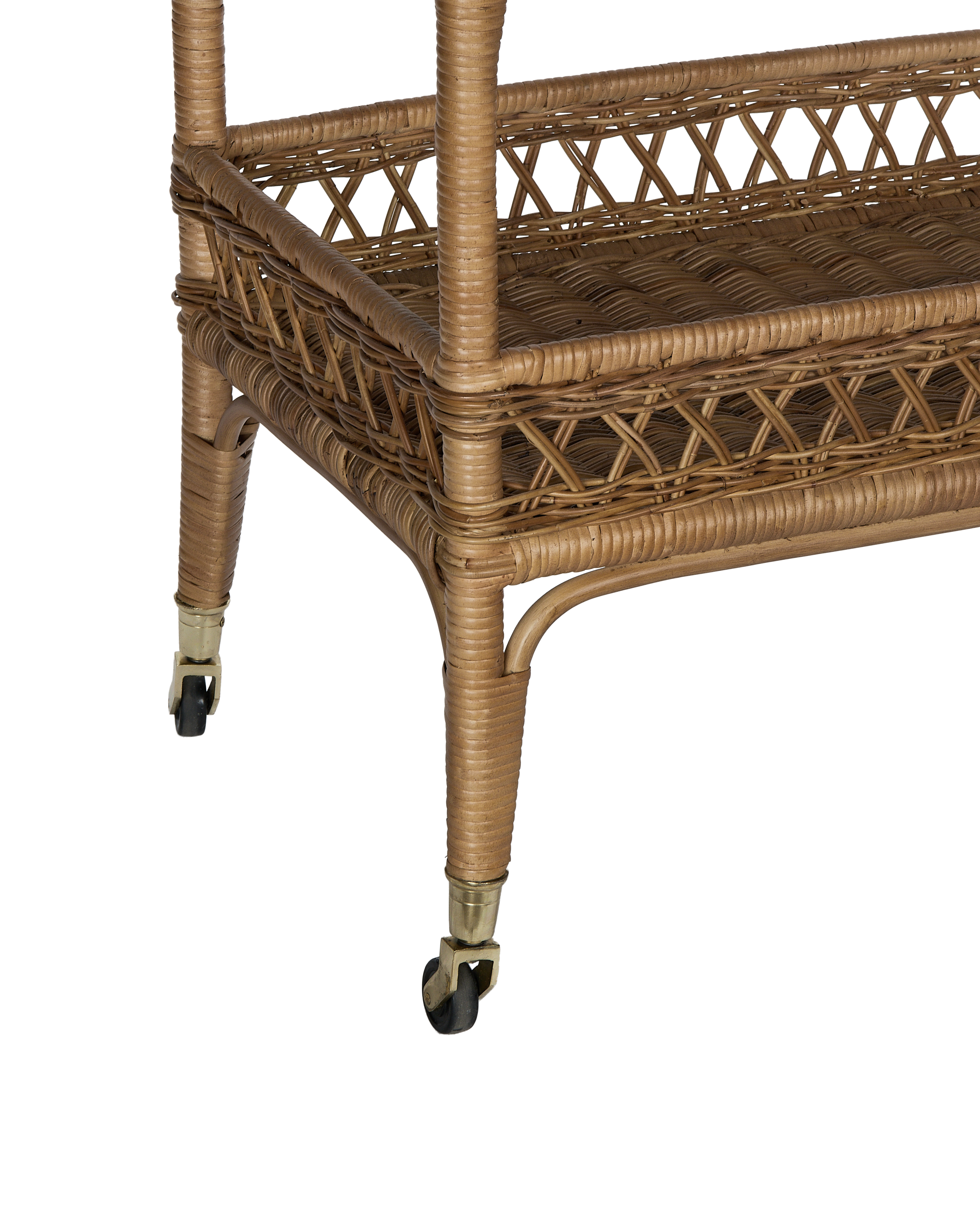 Olive Ateliers - Sidecar Rattan Bar Cart