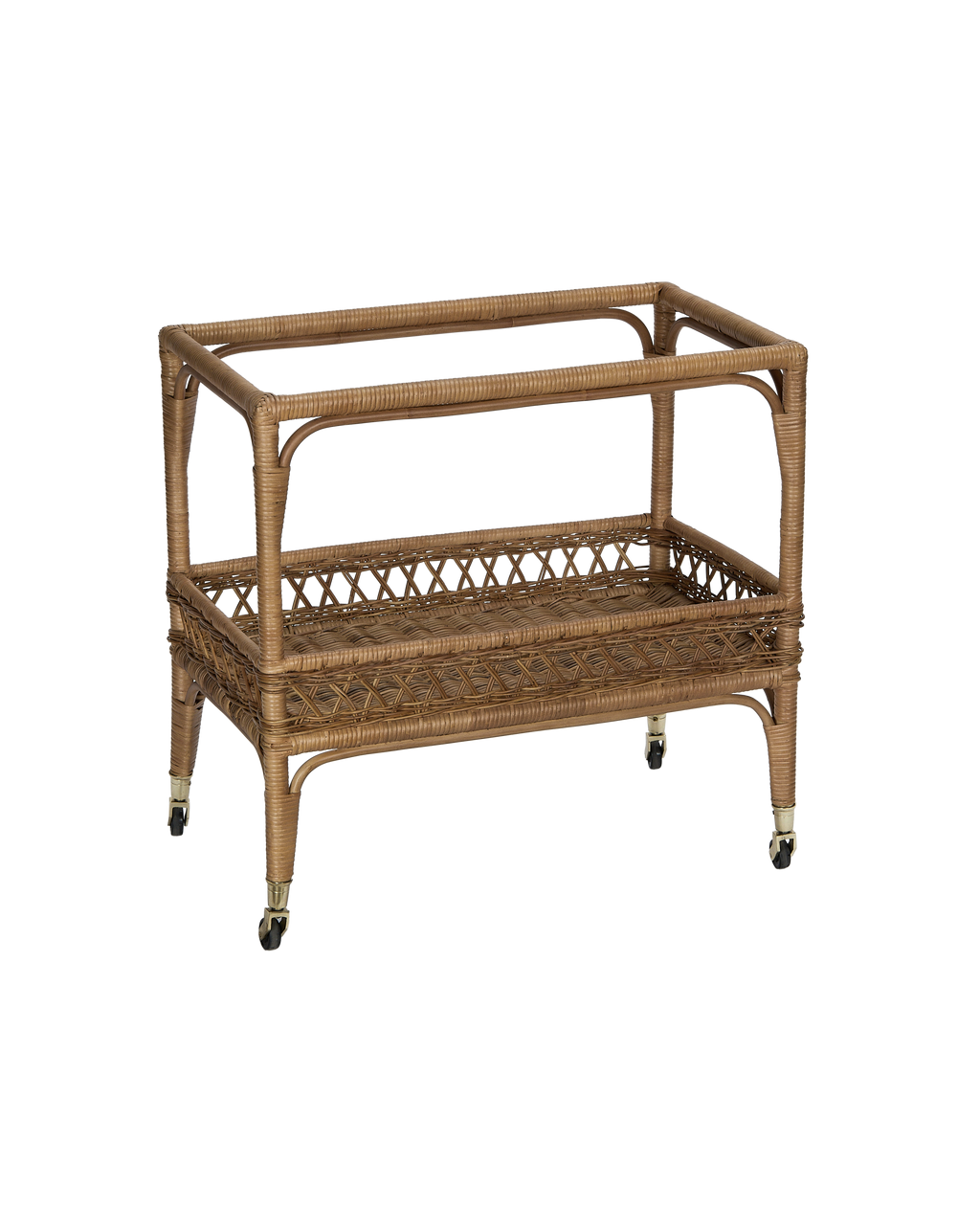 Olive Ateliers - Sidecar Rattan Bar Cart