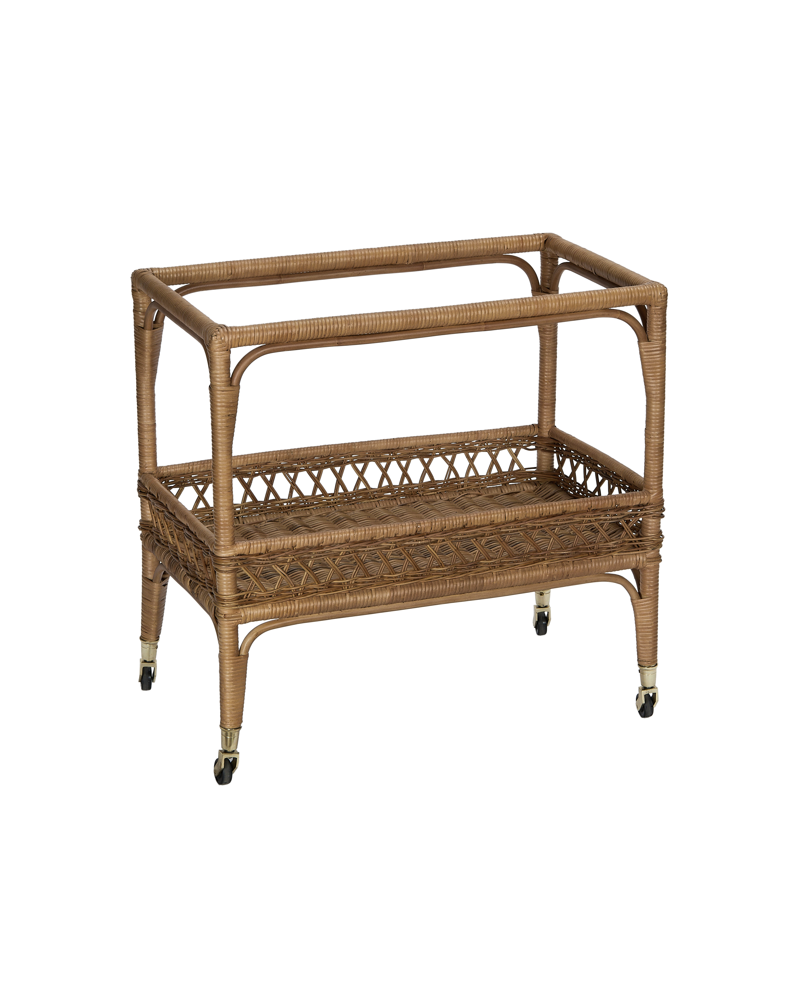 Olive Ateliers - Sidecar Rattan Bar Cart