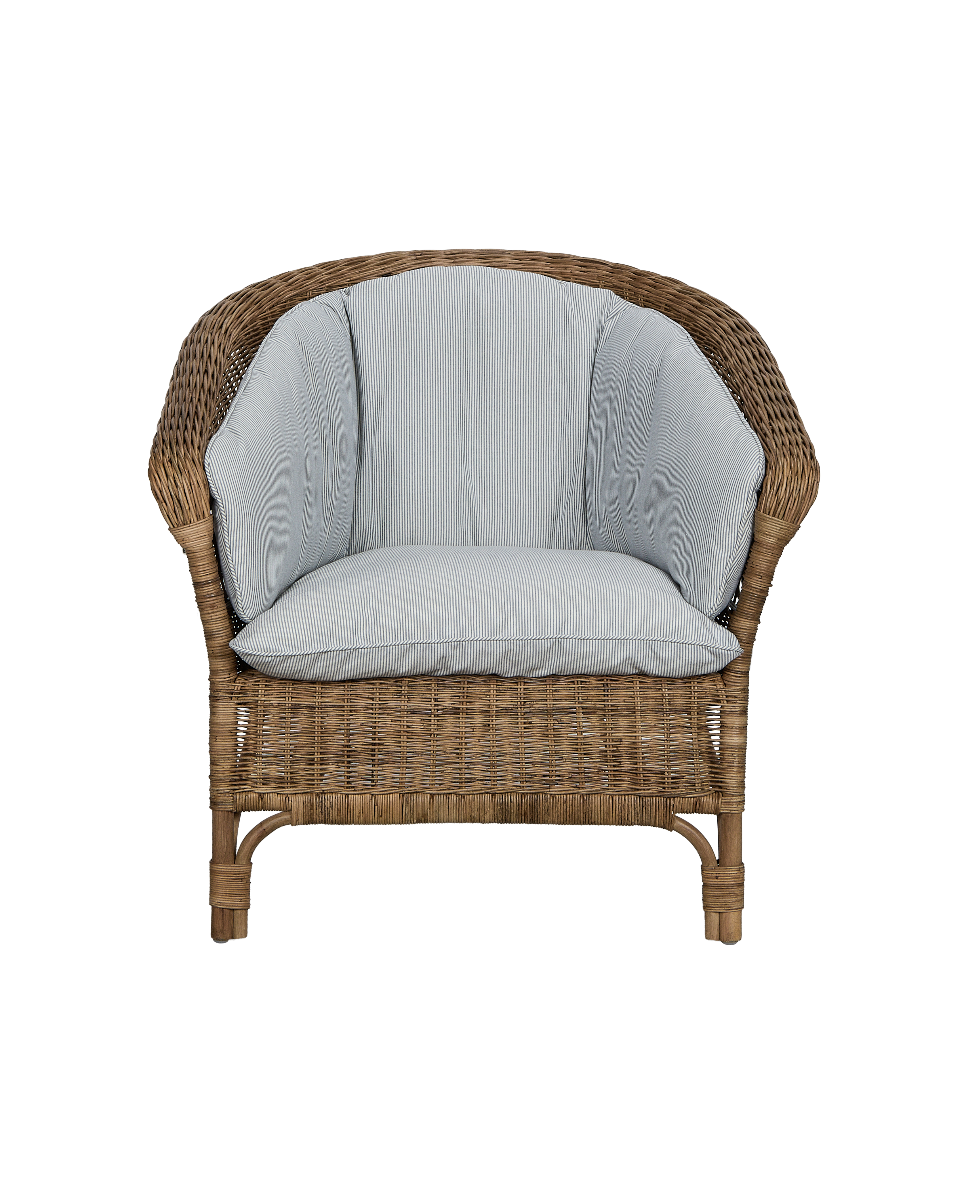 Olive Ateliers - Sanctuary Lounge Chair Back Cushion - Bayside Stripe