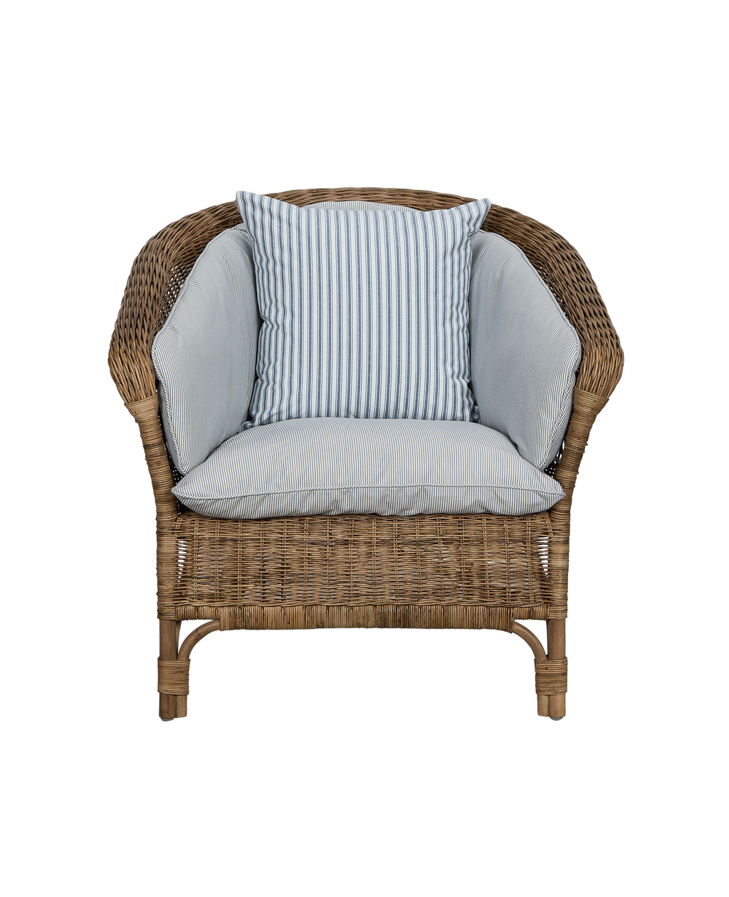 Olive Ateliers - Sanctuary Lounge Chair Back Cushion - Bayside Stripe