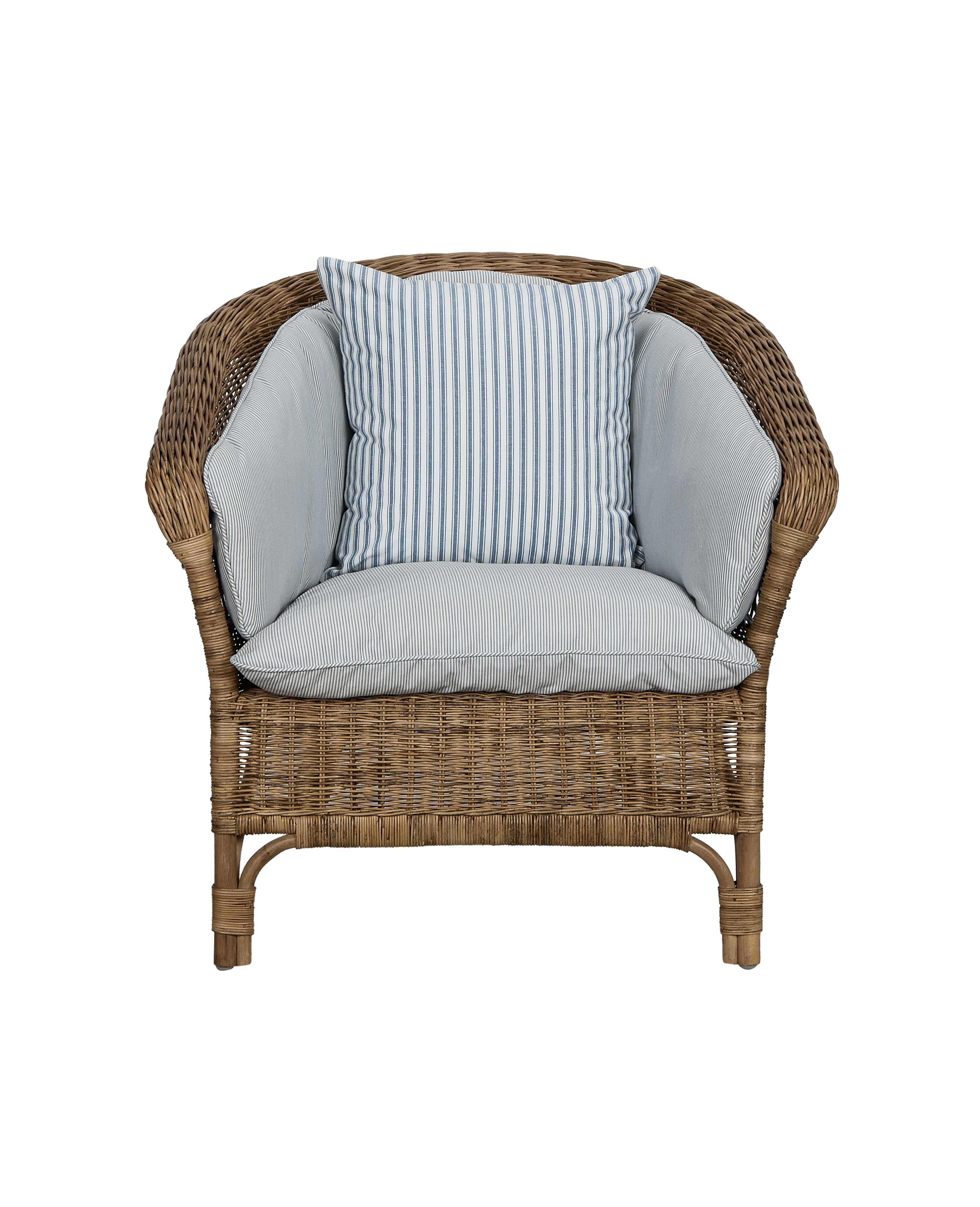 Olive Ateliers - Sanctuary Lounge Chair Back Cushion - Bayside Stripe