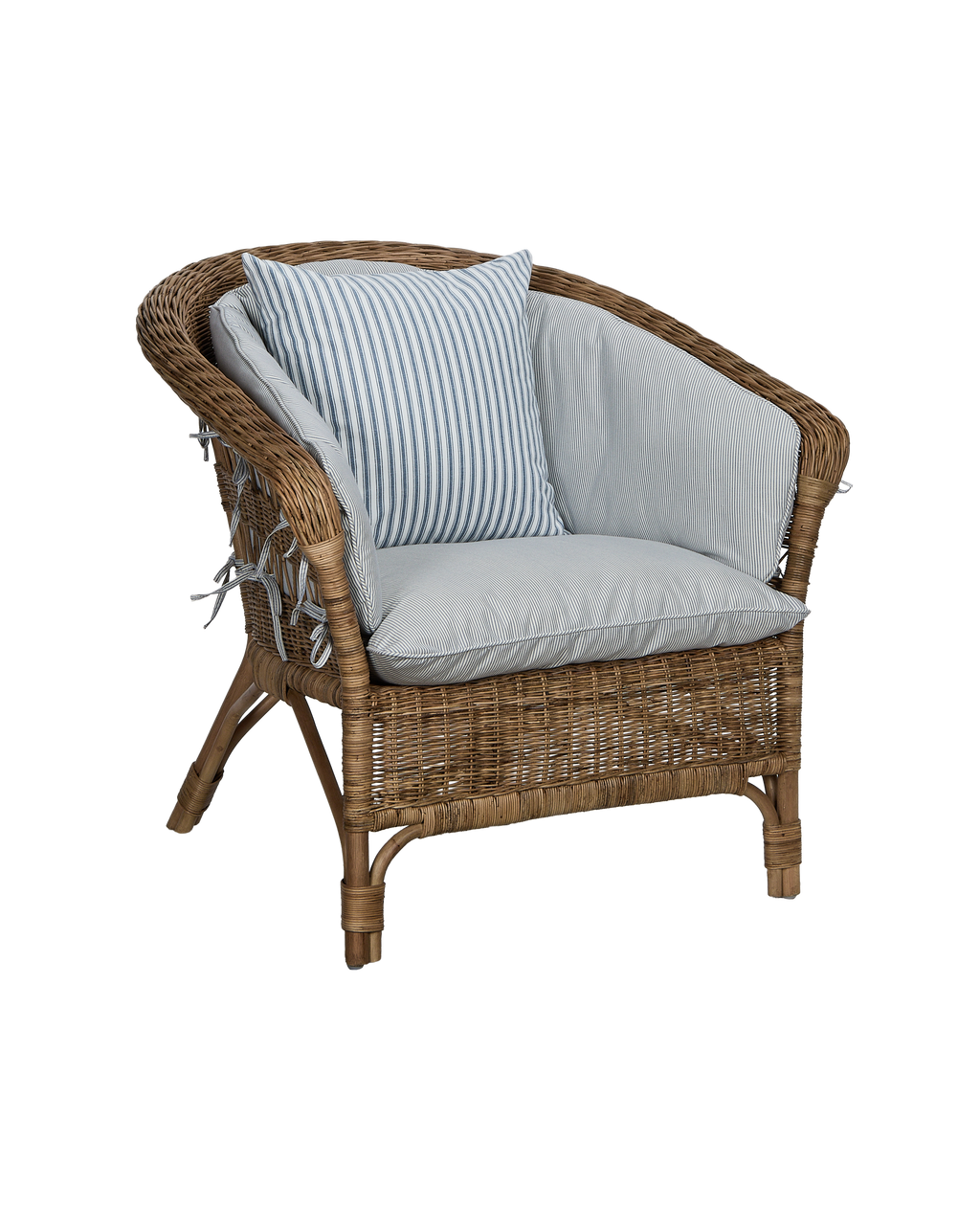 Olive Ateliers - Sanctuary Lounge Chair Back Cushion - Bayside Stripe