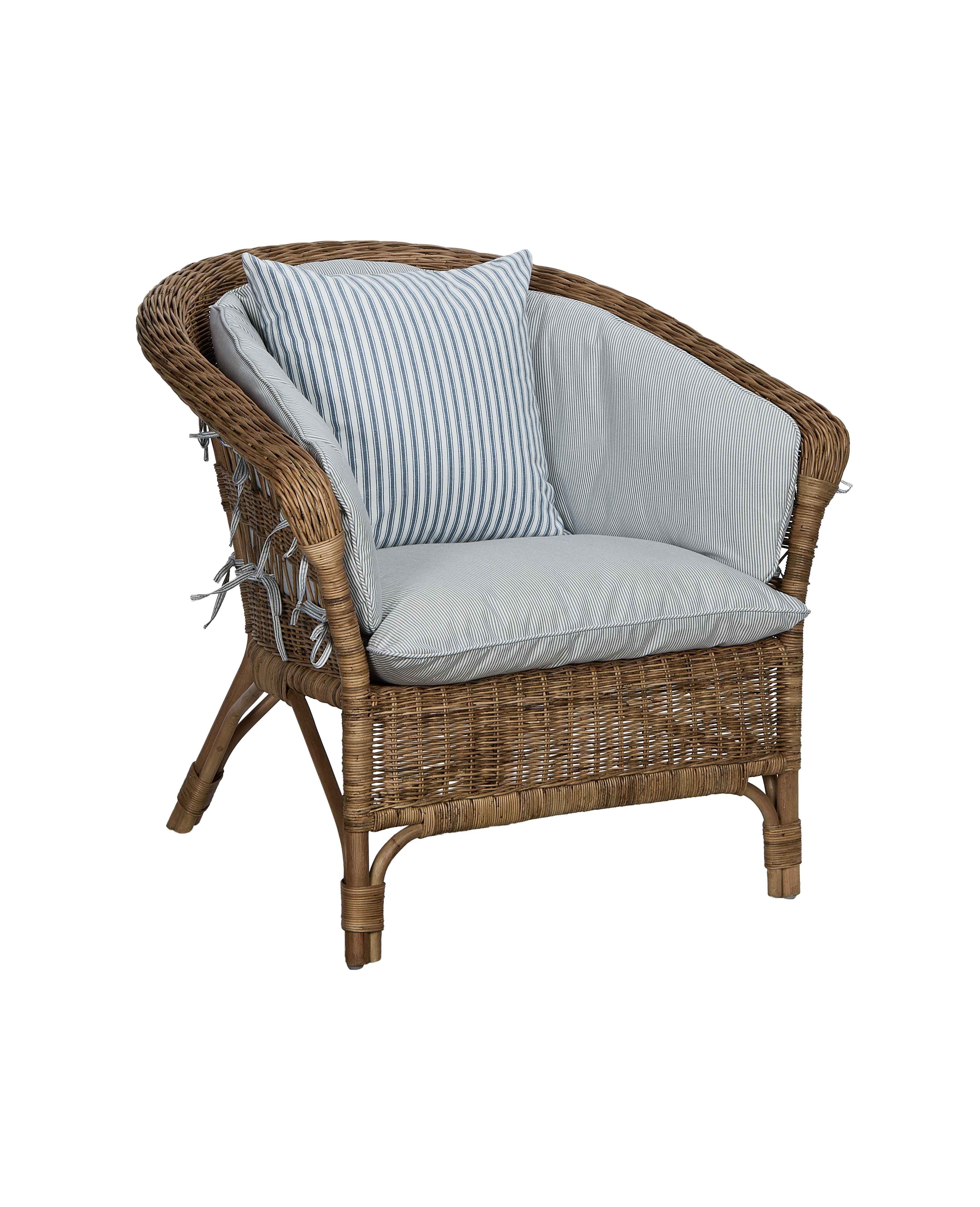 Olive Ateliers - Sanctuary Lounge Chair Back Cushion - Bayside Stripe