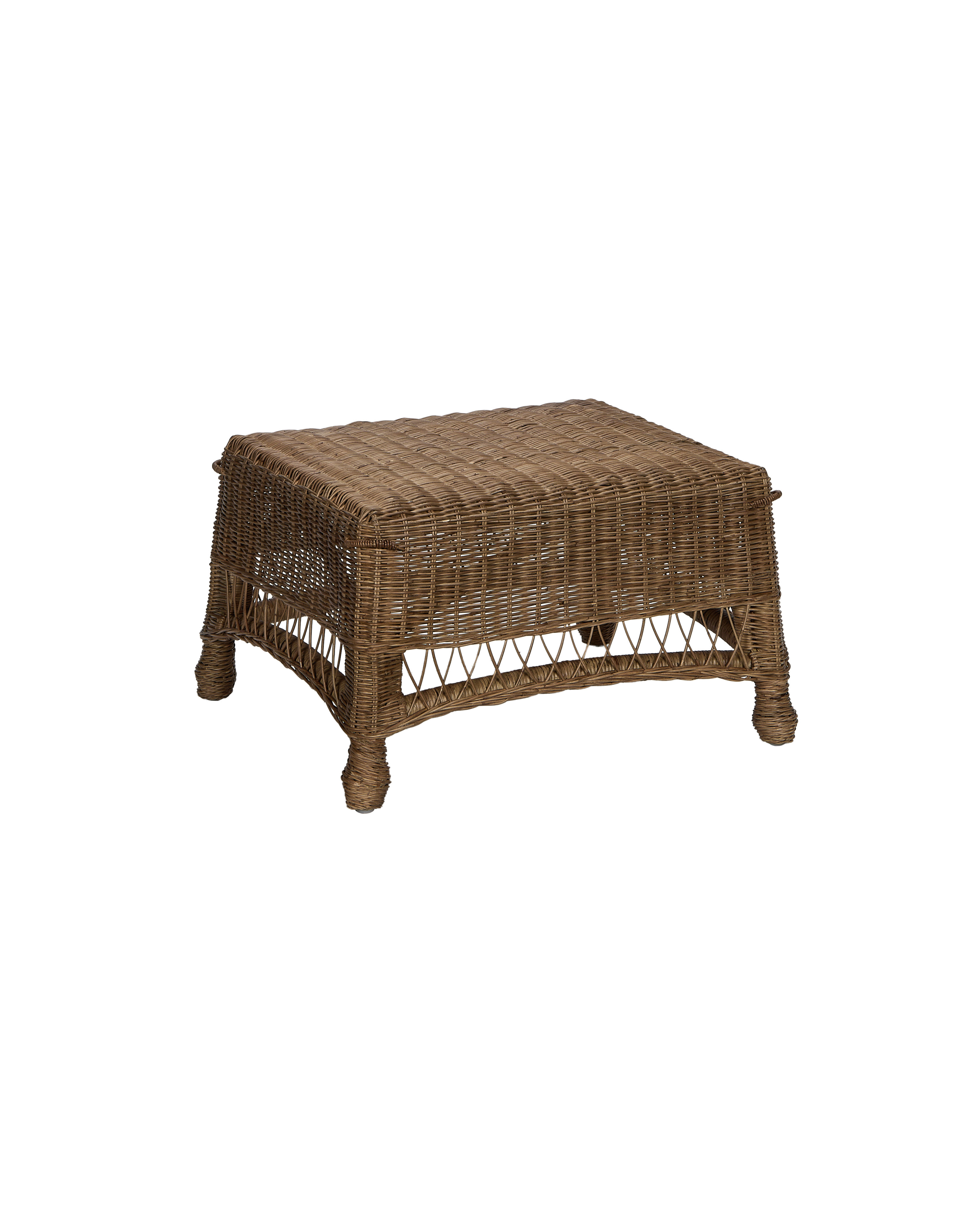 Olive Ateliers - Kickback Ottoman - Bayside Stripe