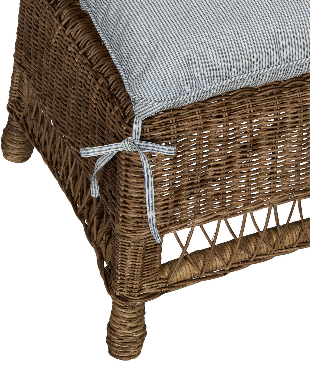 Olive Ateliers - Kickback Ottoman - Bayside Stripe