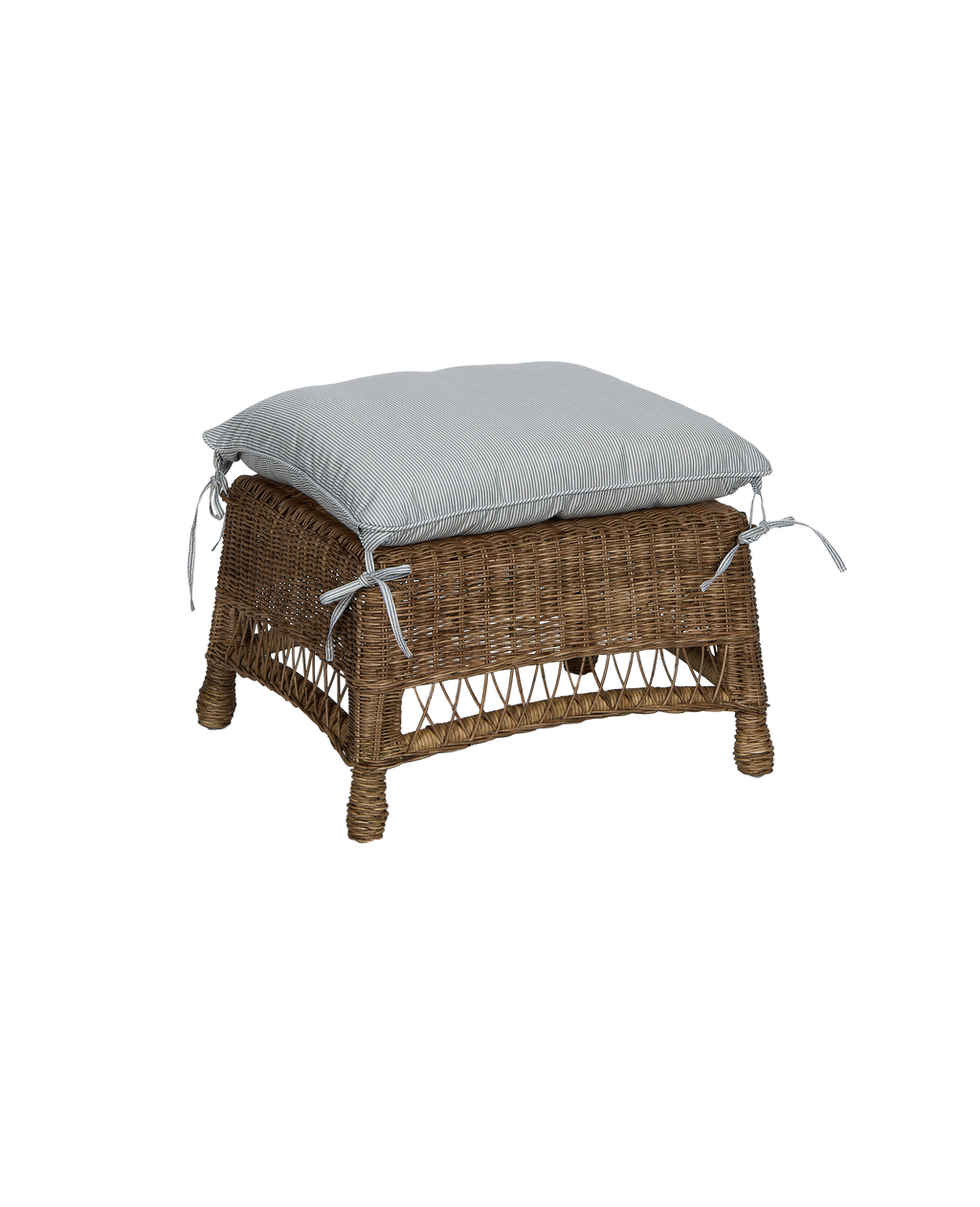 Olive Ateliers - Kickback Ottoman - Bayside Stripe