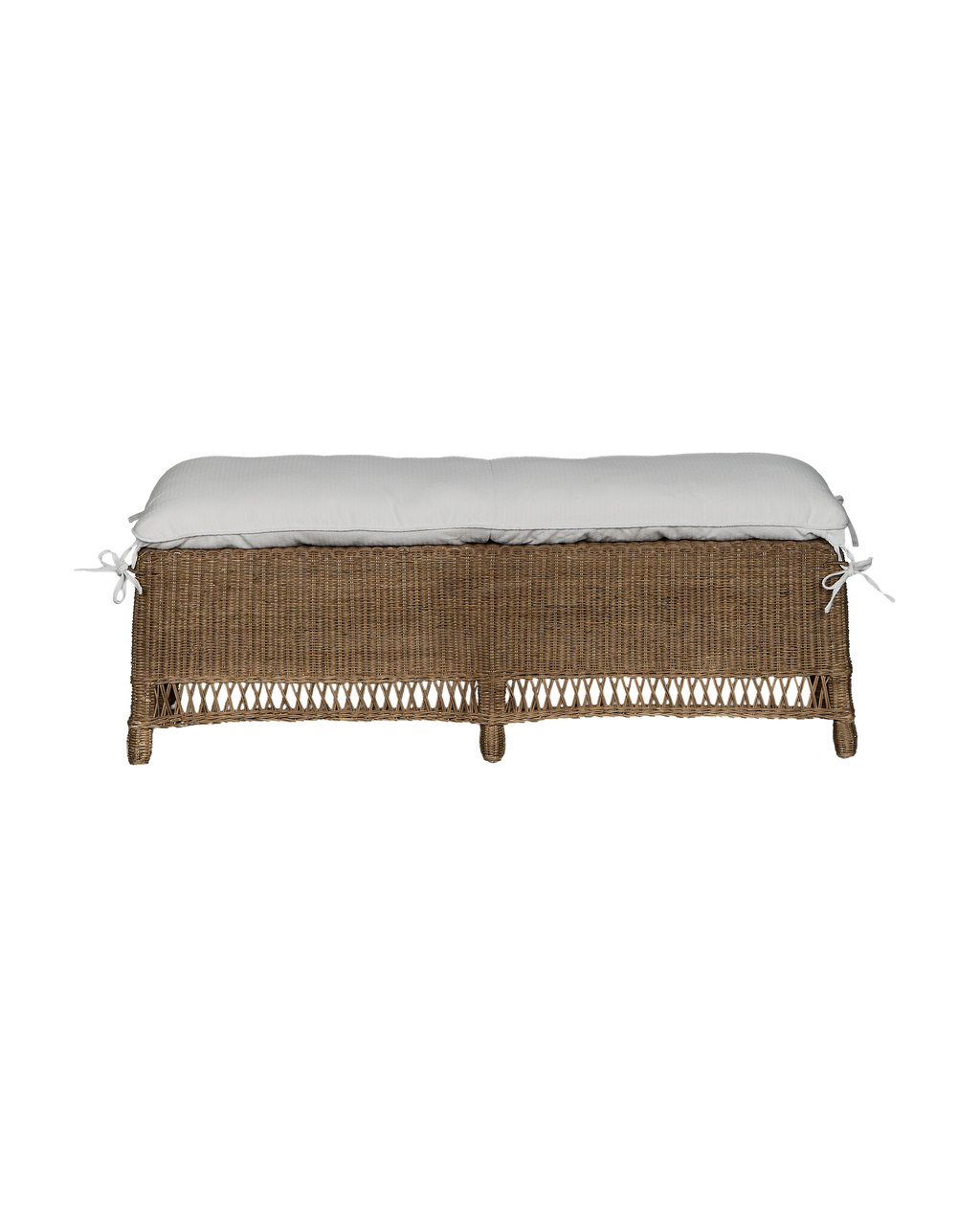 Olive Ateliers - Boxwood Rattan Bench - Shell