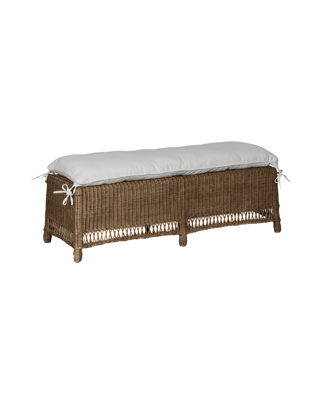 Olive Ateliers - Boxwood Rattan Bench - Shell