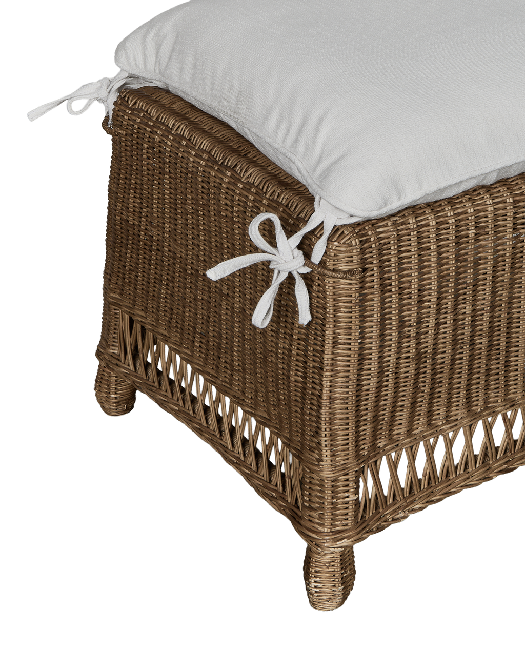 Olive Ateliers - Boxwood Rattan Bench - Shell