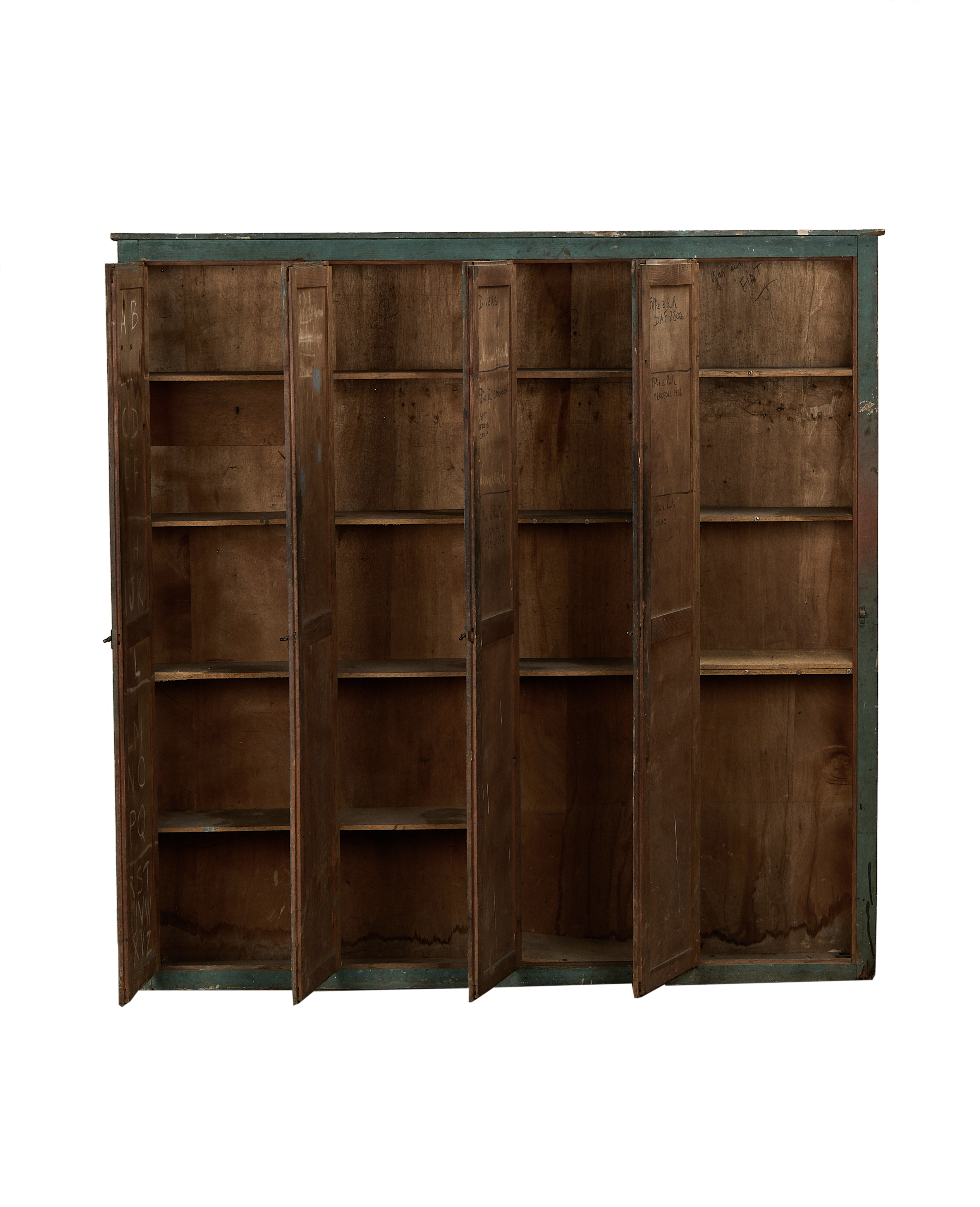 Olive Ateliers - Wood Locker Cabinet - Painted