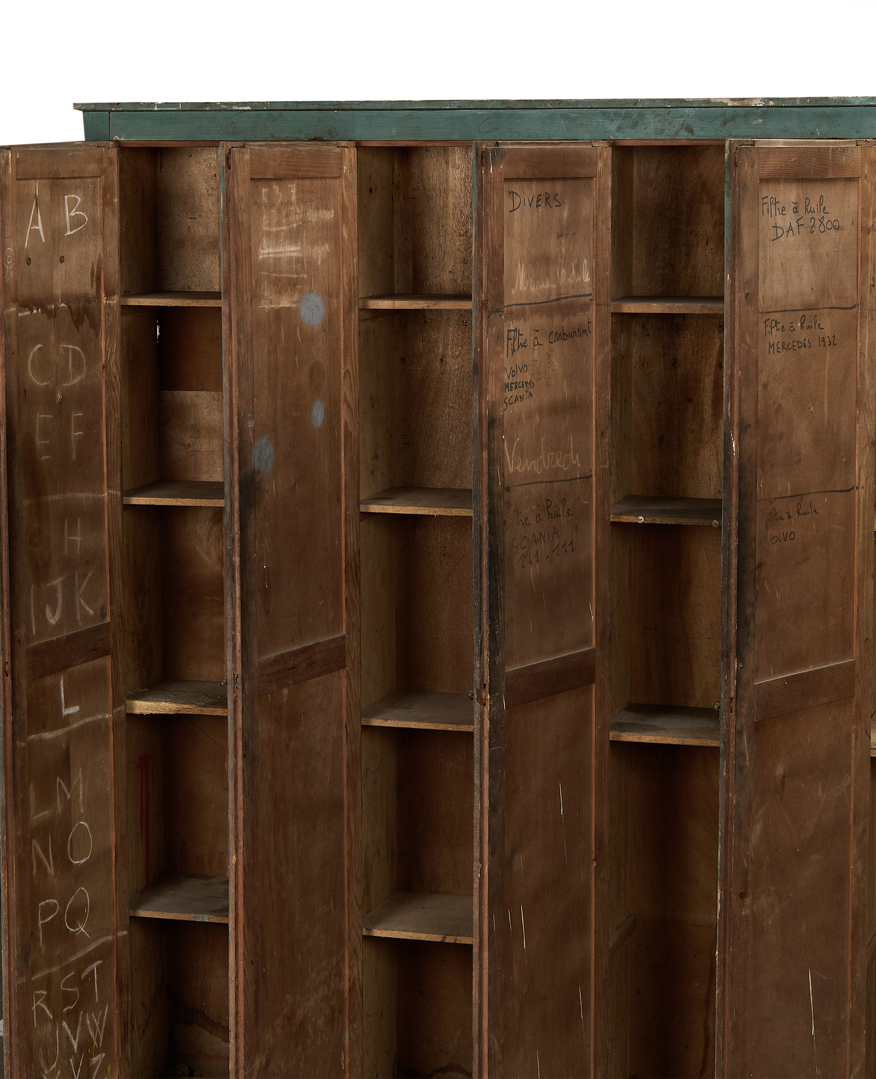 Olive Ateliers - Wood Locker Cabinet - Painted