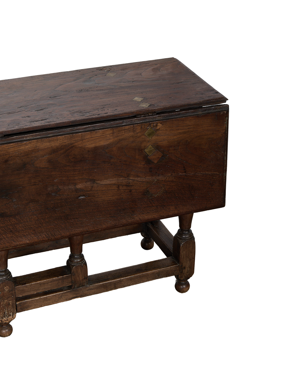 Olive Ateliers - Spanish Folding Table - Brass Diamonds