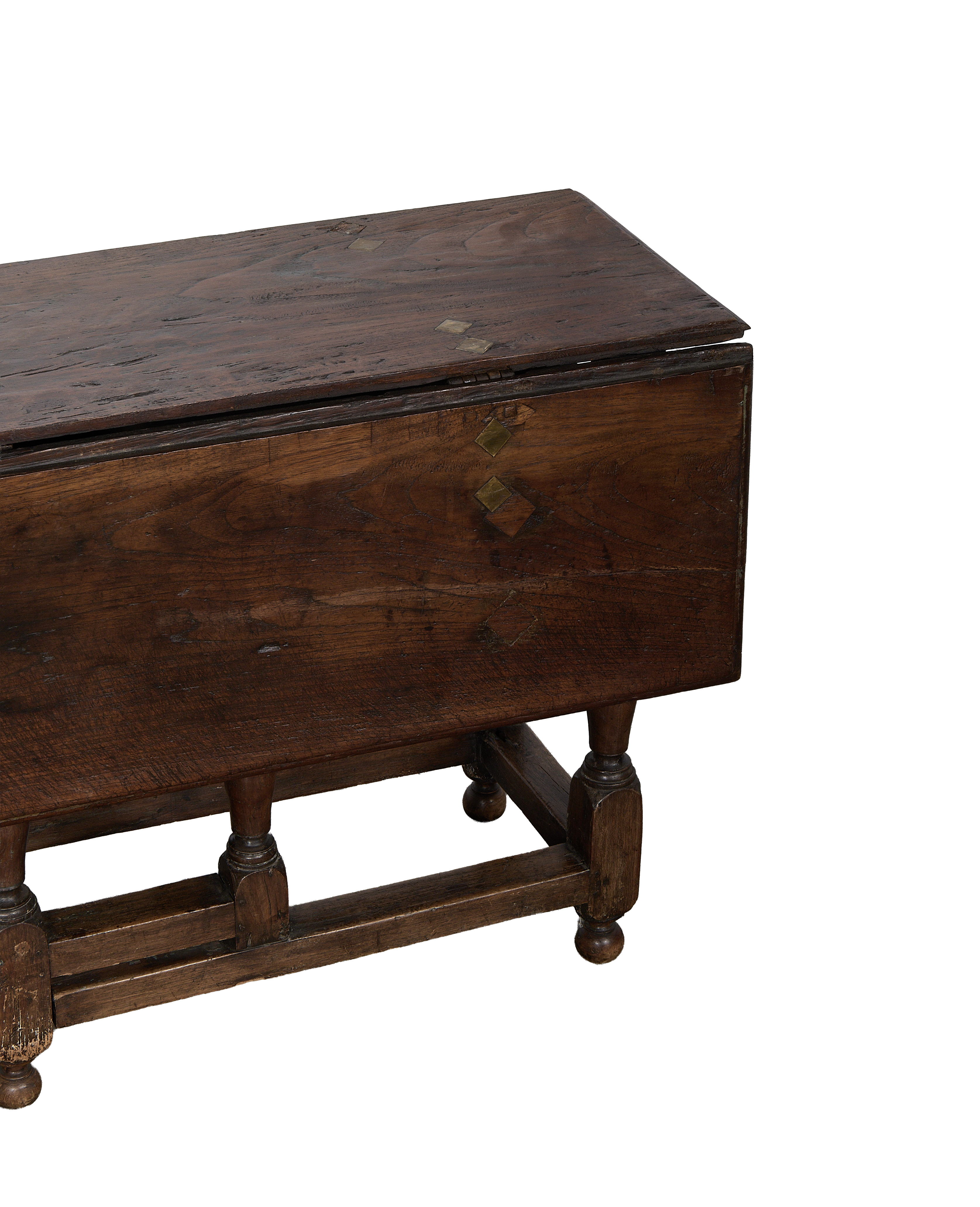 Olive Ateliers - Spanish Folding Table - Brass Diamonds